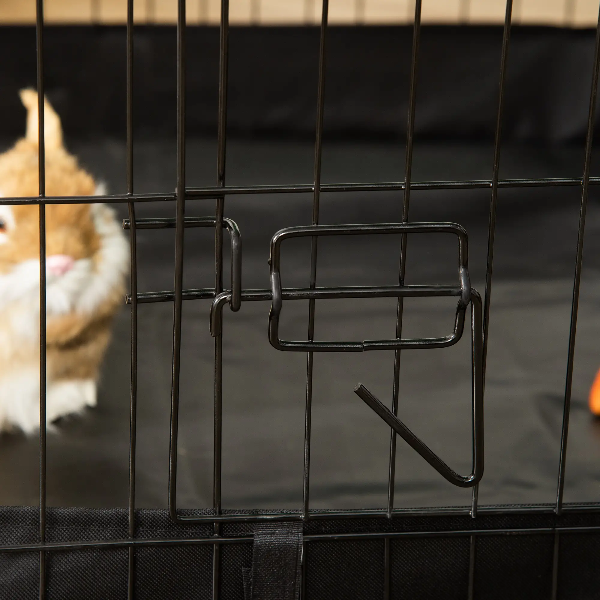 Metal Outdoor Small Animal Cage, Black - Image 10