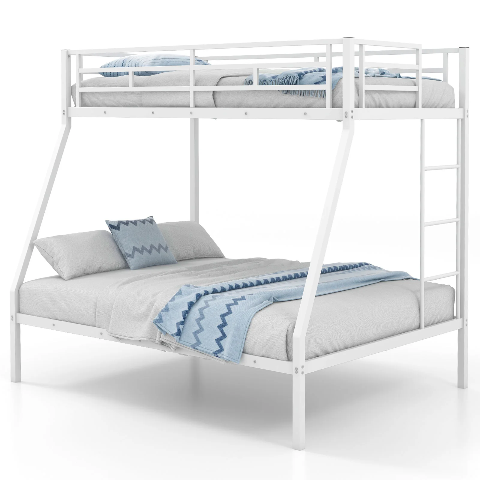 Metal Slatted Bed Frame, Noise-Free, No Box Spring, White - Image 5