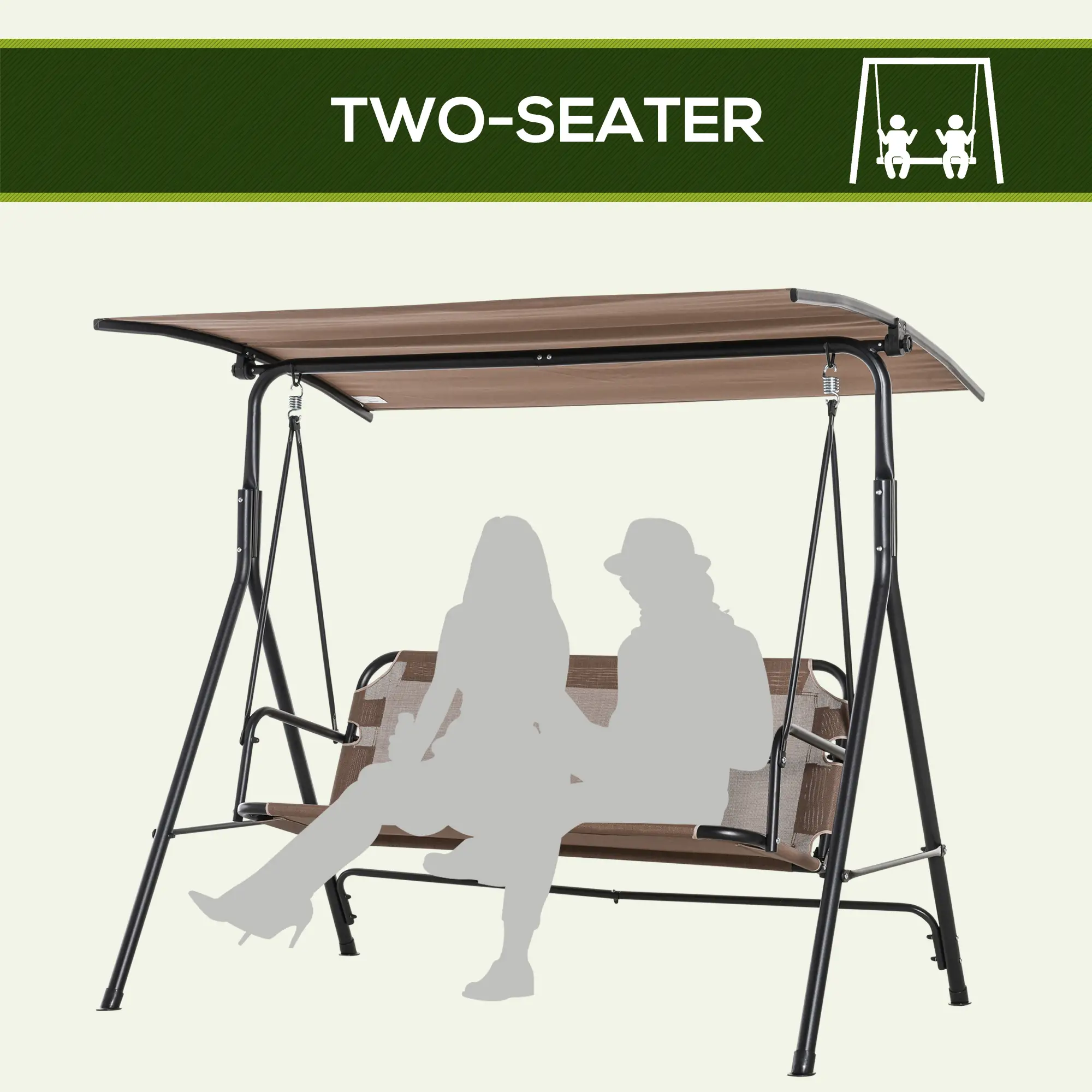 Metal Swing Stand, Hanging Chair Frame, 528 LBS, Black - Image 4