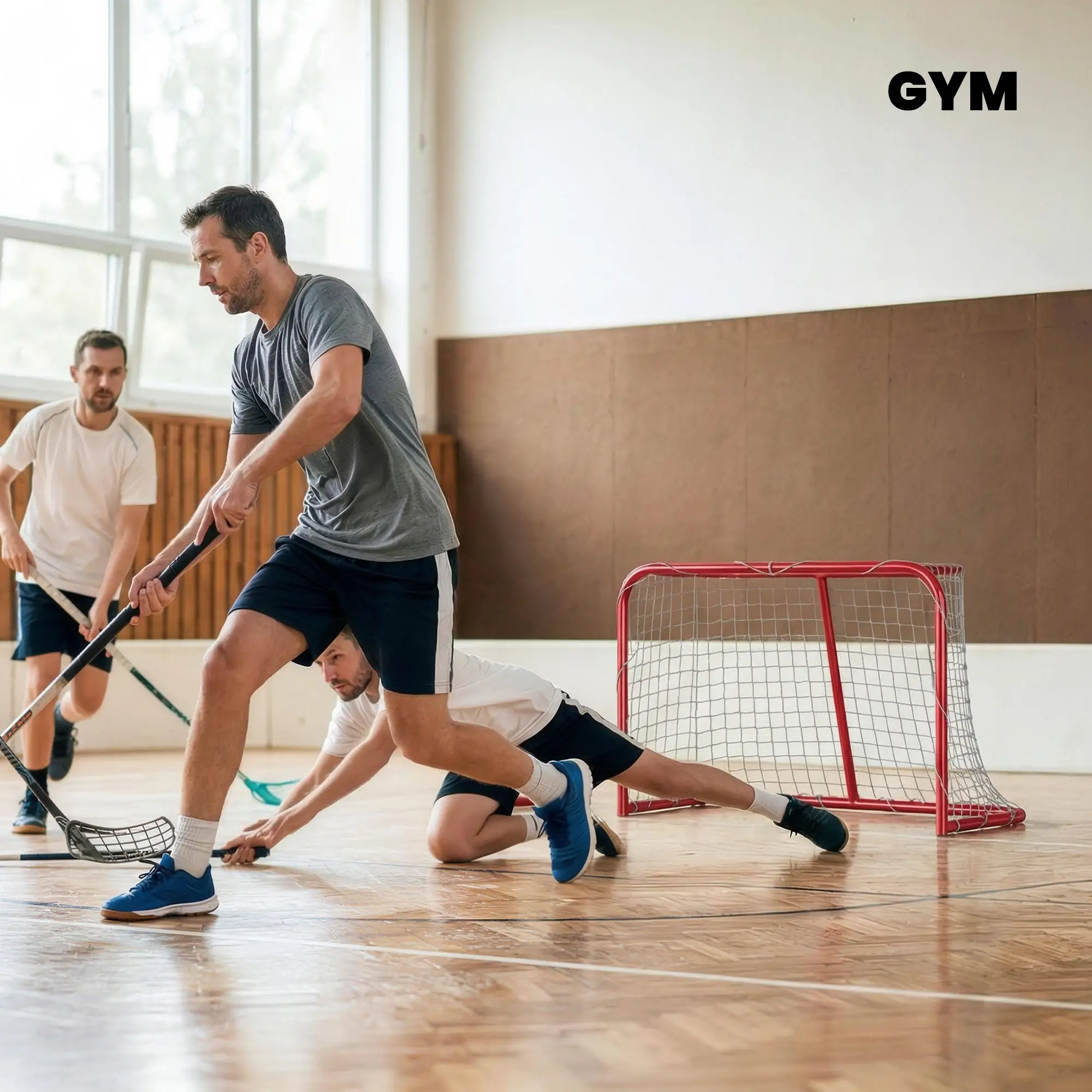 Mini Hockey Goal, 3' x 2', Metal Frame, Lightweight Portable - Image 6