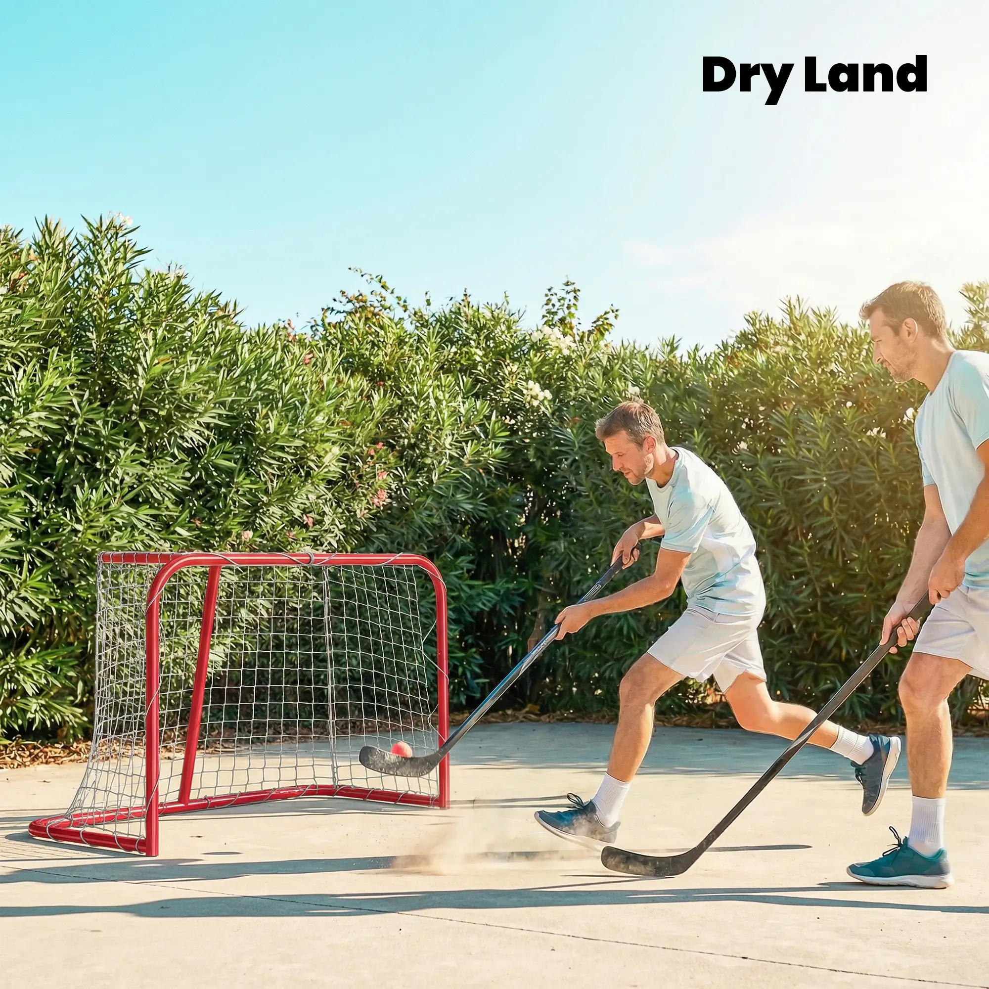 Mini Hockey Goal, 3' x 2', Metal Frame, Lightweight Portable - Image 9