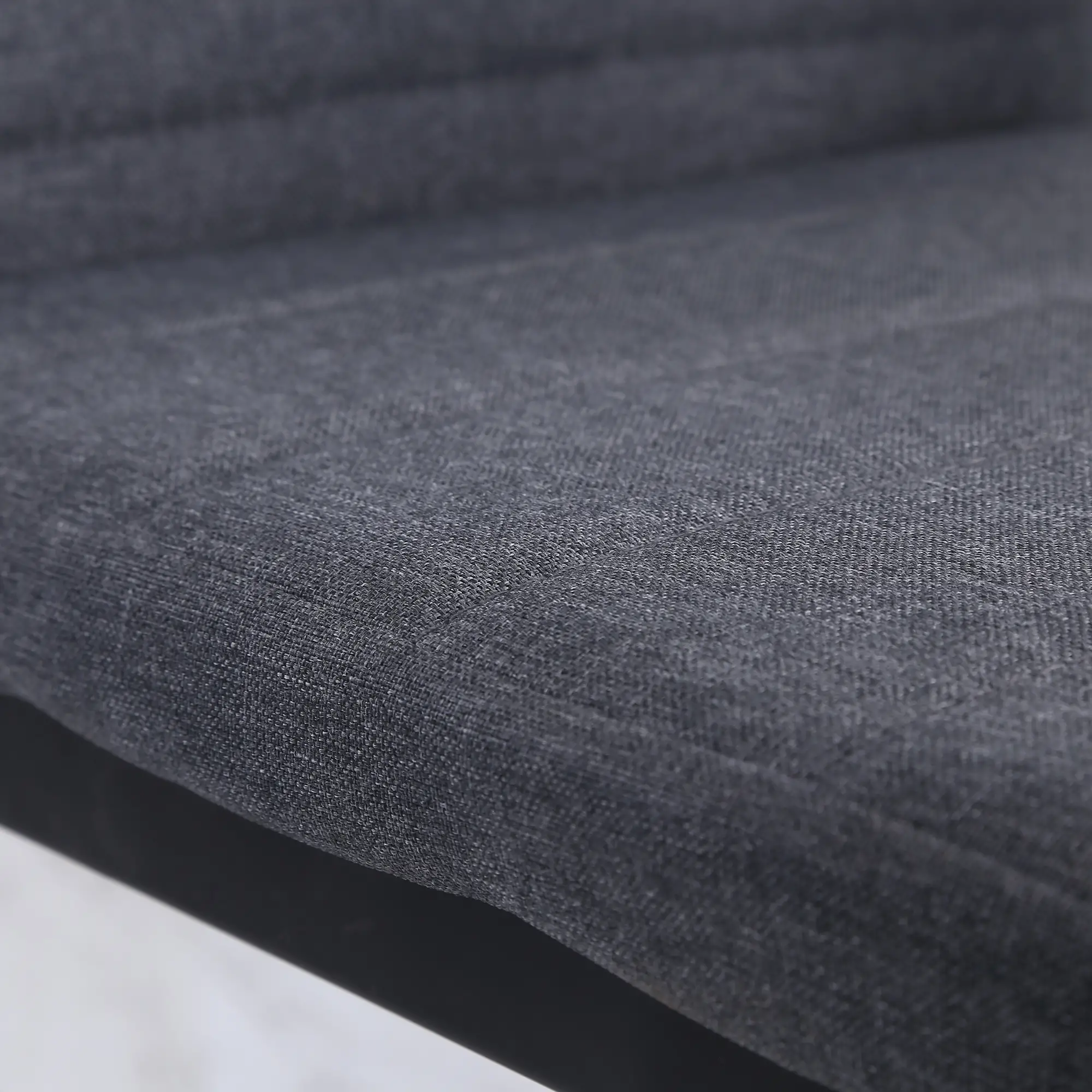 Modern Dining Chairs Set of 4, Upholstered Linen, Metal Legs, Grey - Image 8