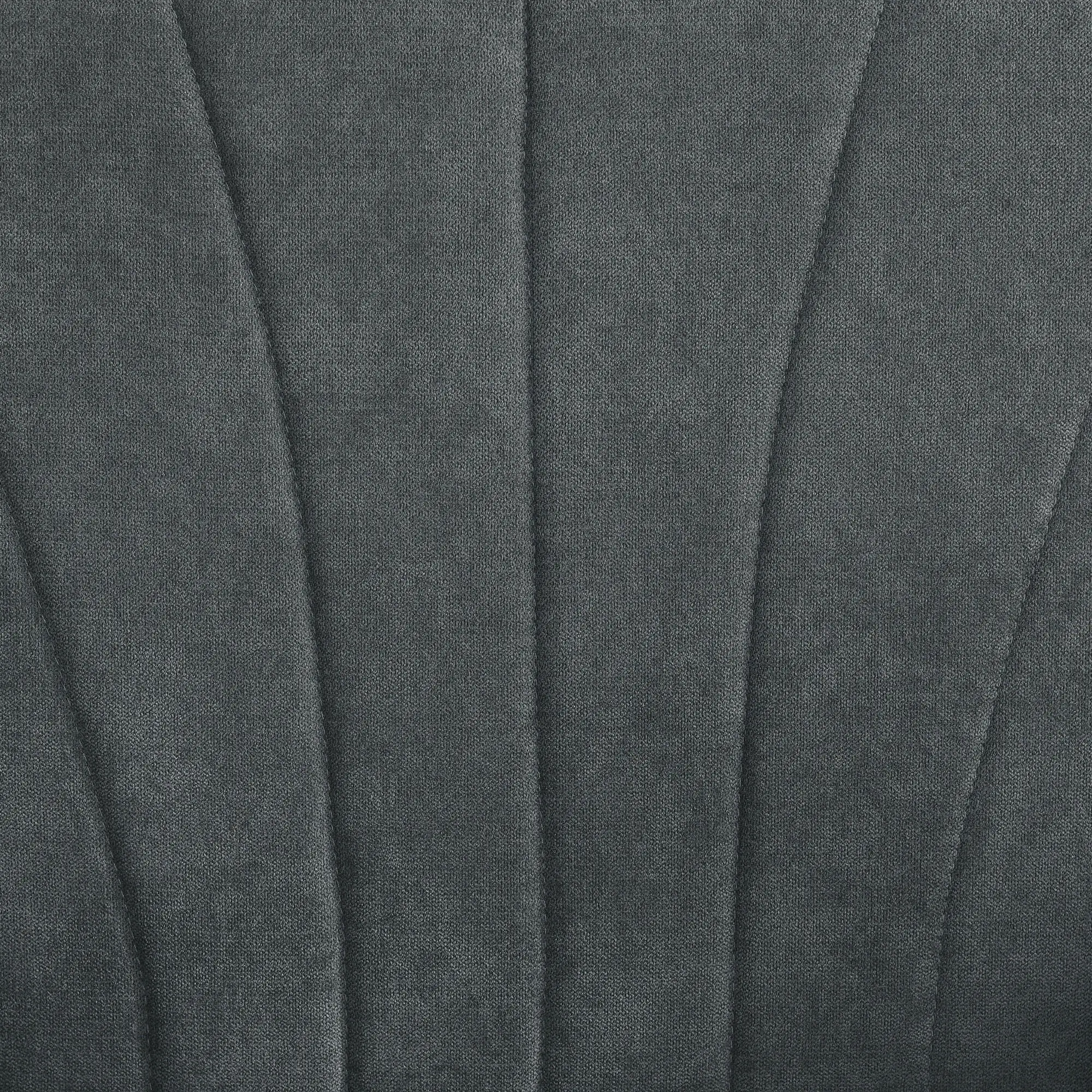 Modern Fabric Armchair, Wood Legs, Living Room, Bedroom, Dark Grey - Image 7