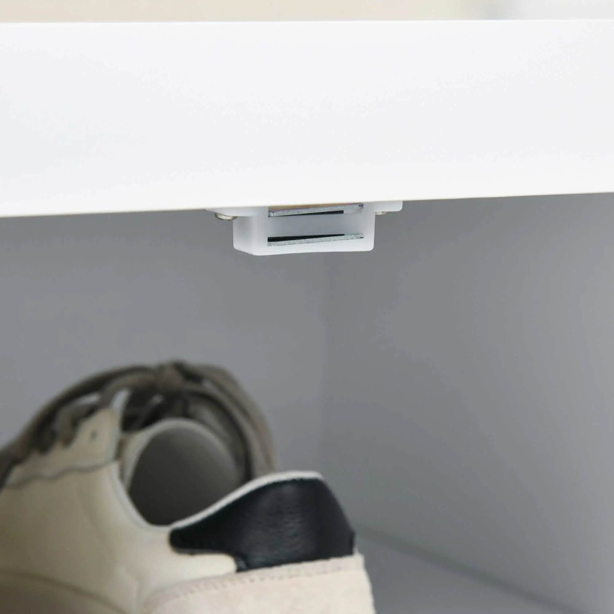 Modern Hall Tree, Coat Rack With Shoe Storage Bench, 3-in-1 Wardrobe, White - Image 10