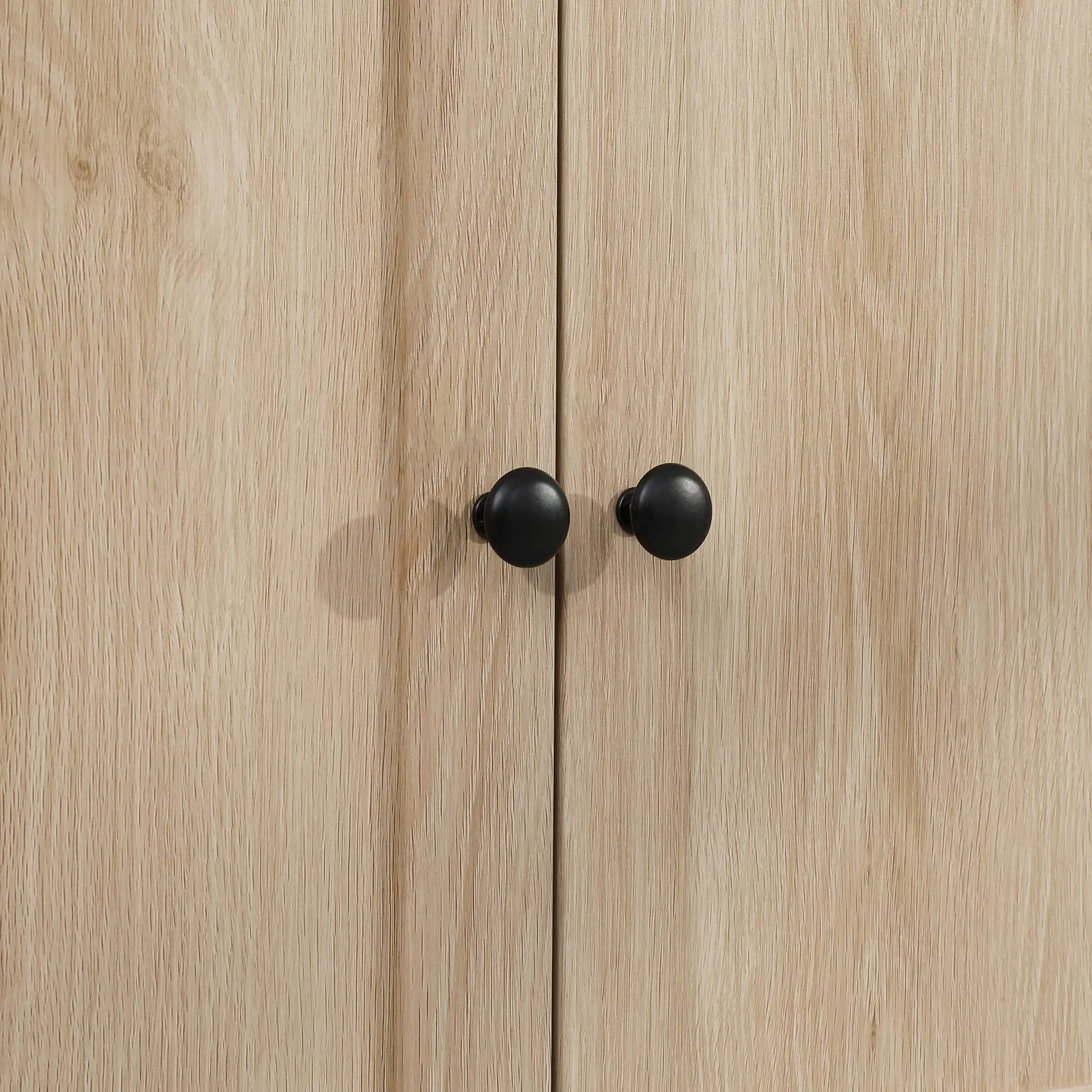 Modern Kitchen Pantry Cabinet, Freestanding with Adjustable Shelves, Oak - Image 9