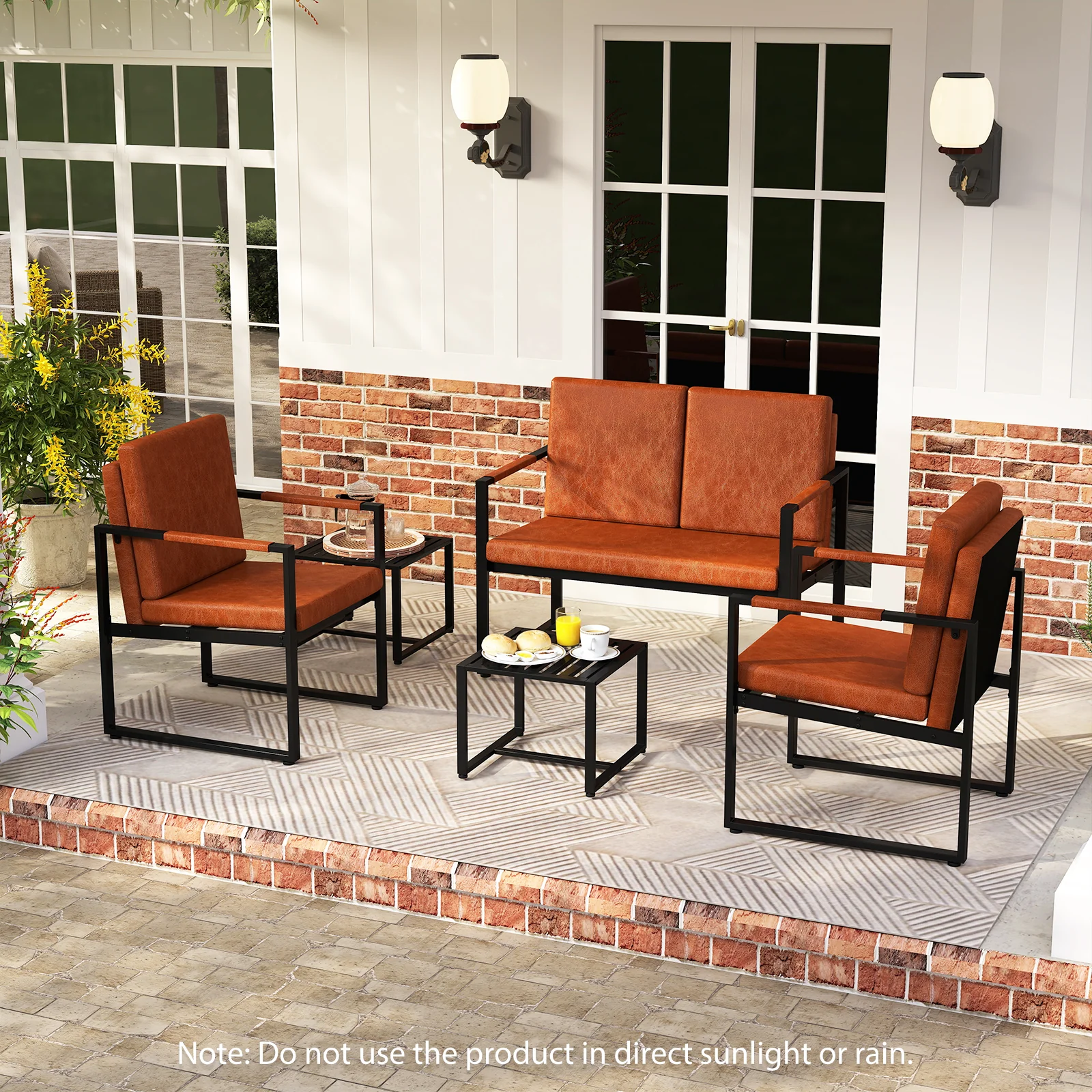 Modern Loveseat Sofa, 2 Seater Small Couch - Image 2