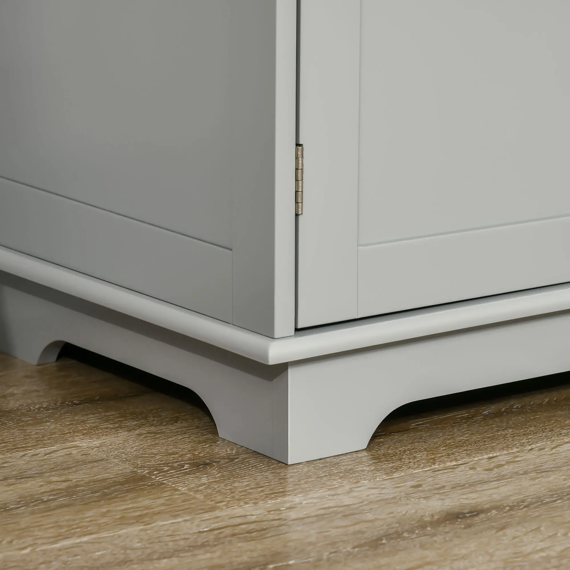 Modern Sideboard, Buffet Cabinet with Storage, Drawers, Adjustable Shelves, Grey - Image 10