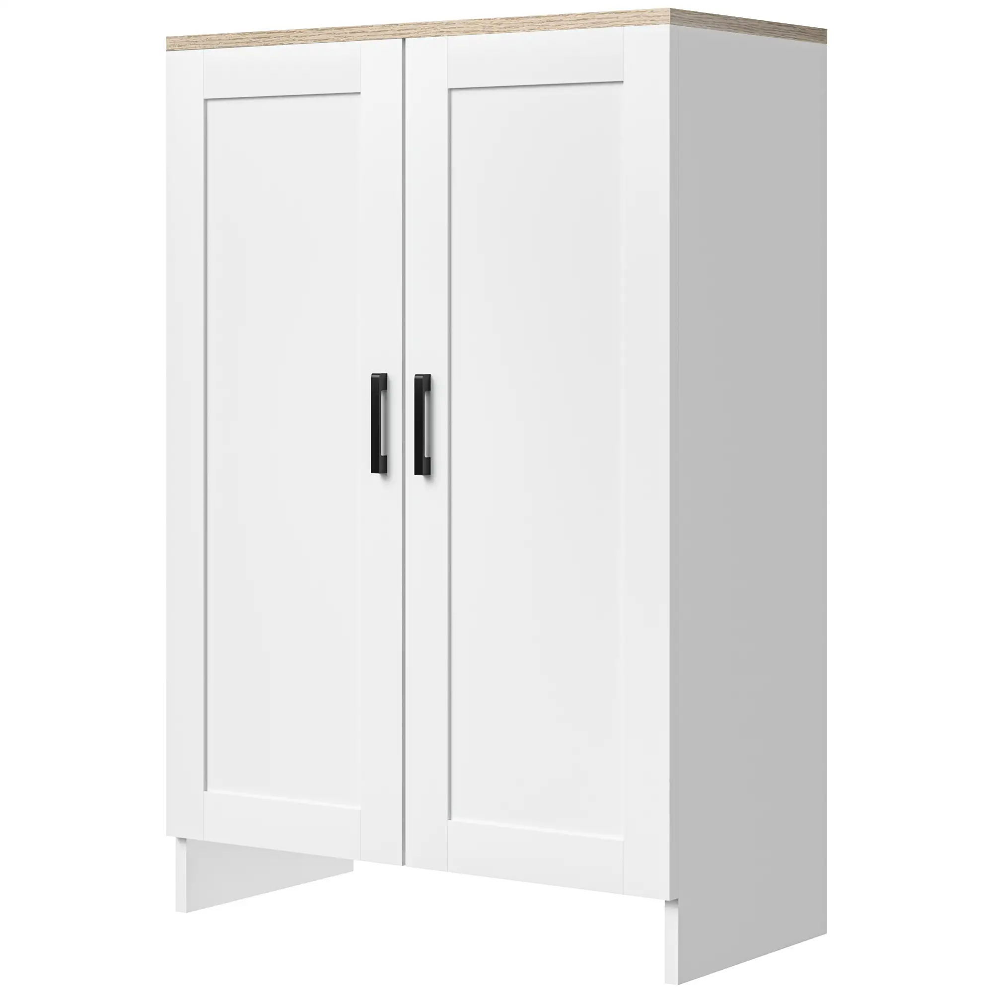 Modern Storage Cabinet, Adjustable Shelf, 23.6" x 11.8" x 35.4", White - Image 11