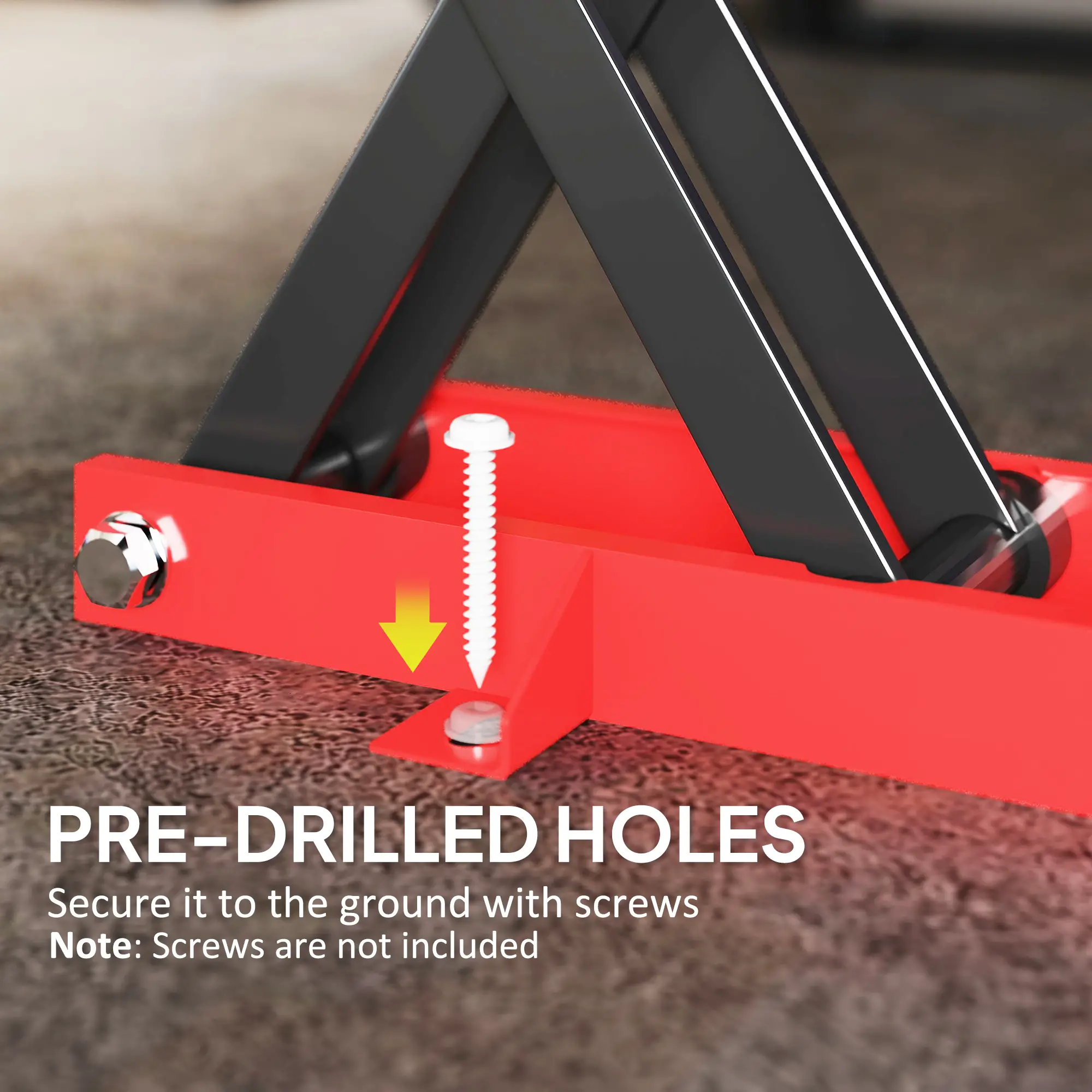 Motorcycle Scissor Lift Jack, 1100 lbs ATV Dirt Bike Stand, 3.7-15.7" Adjustable Height, Red - Image 9