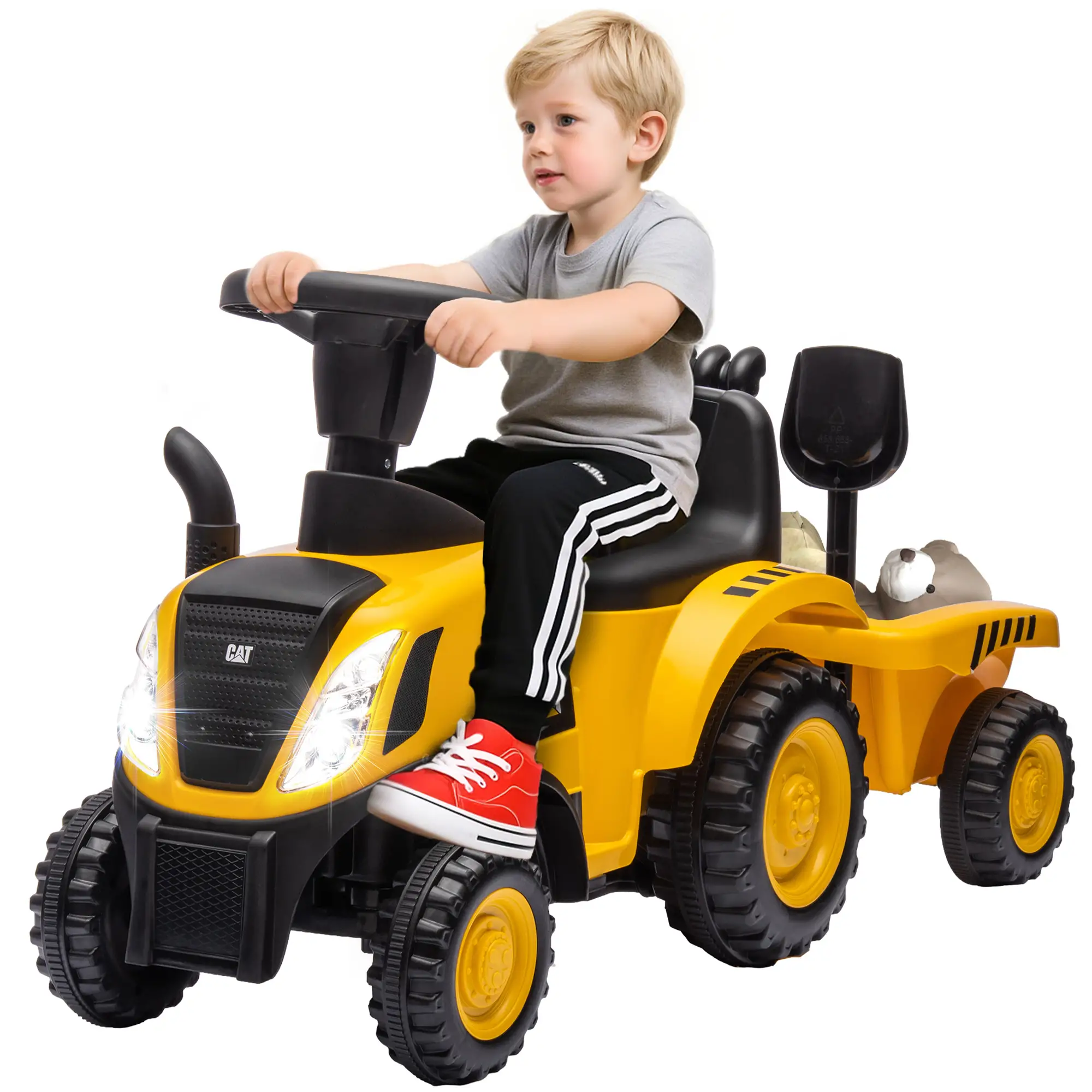 No Power Ride On Tractor with Shovel, Trailer - Image 11