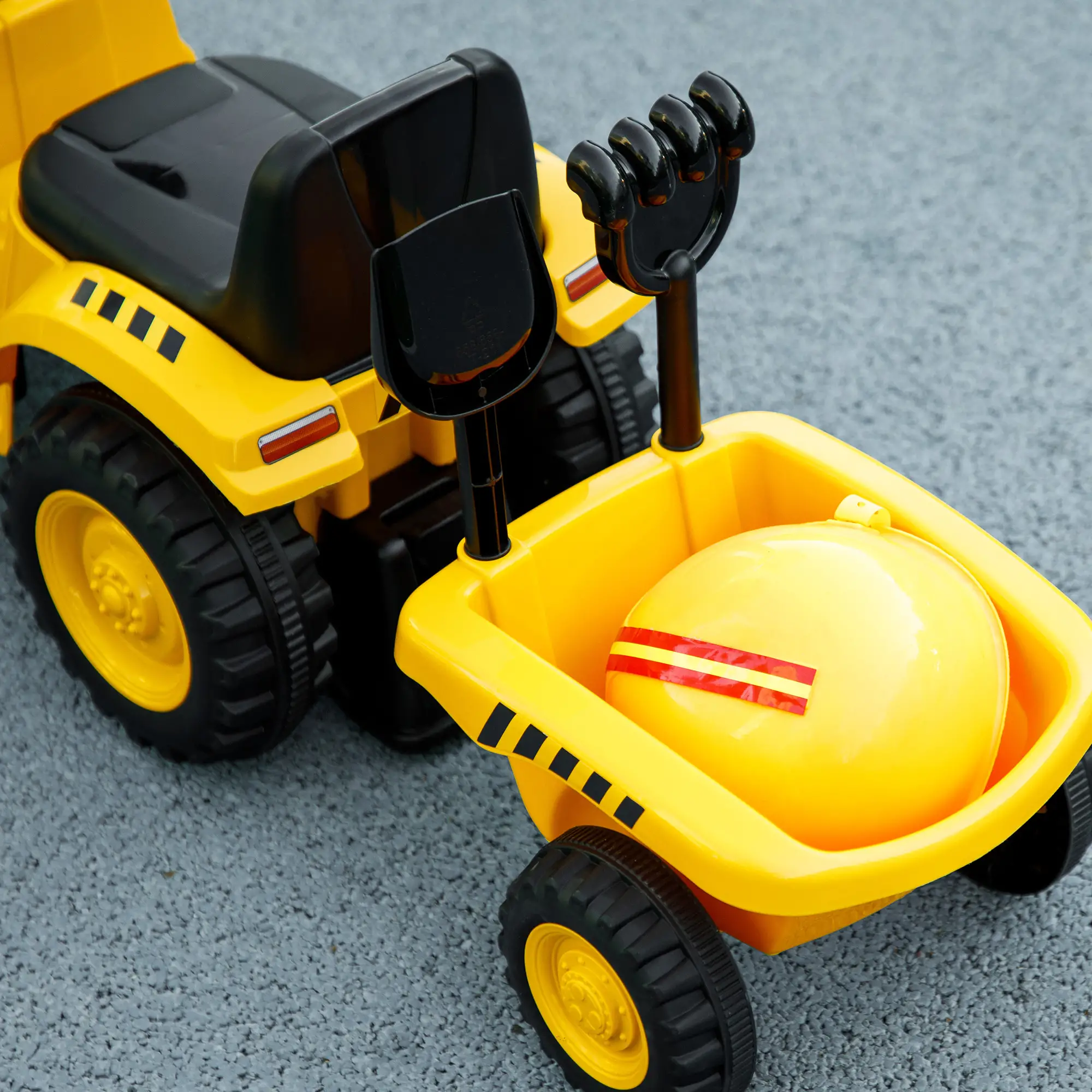 No Power Ride On Tractor with Shovel, Trailer - Image 7