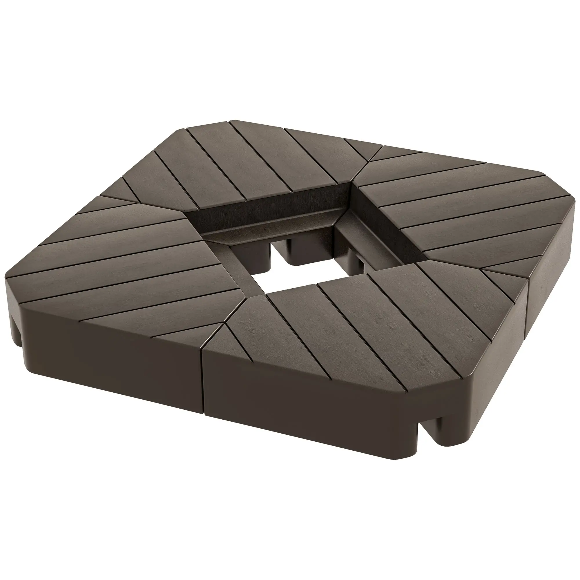 Offset Umbrella Base, 132 lb. Water or 176 lb. Sand, Brown - Image 11