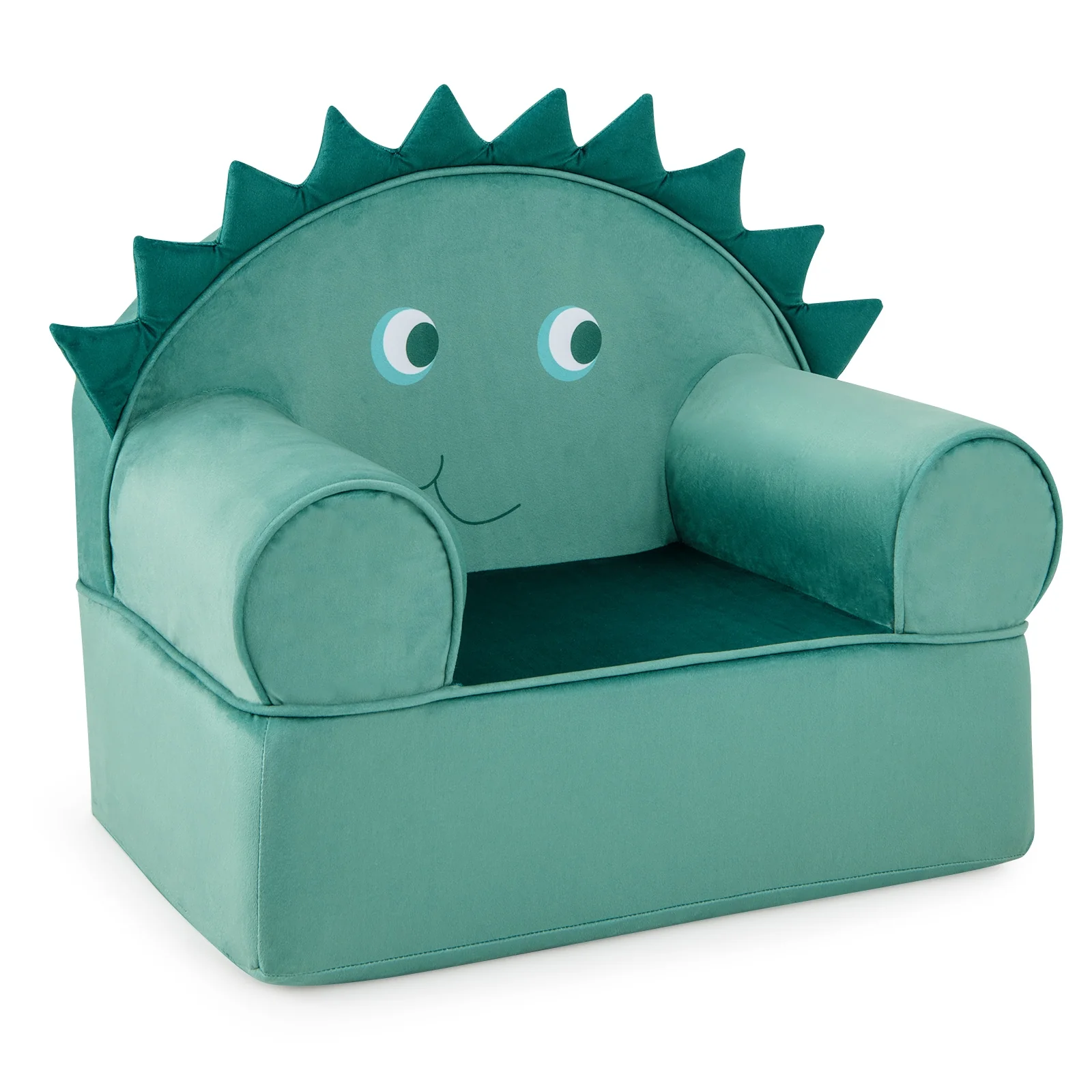 Original Kids Sofa with Armrest and Thick Cushion, Green - Image 4