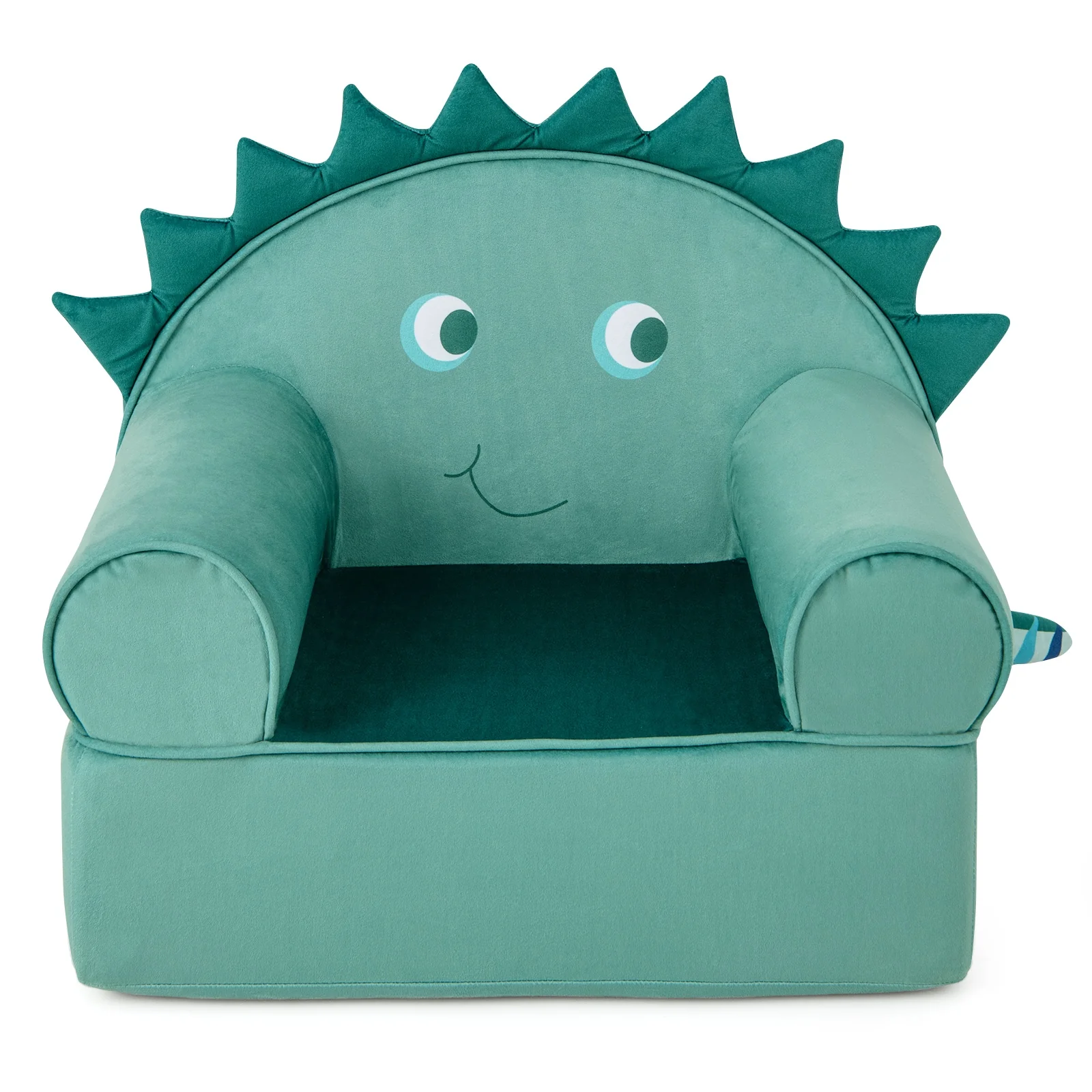 Original Kids Sofa with Armrest and Thick Cushion, Green - Image 5