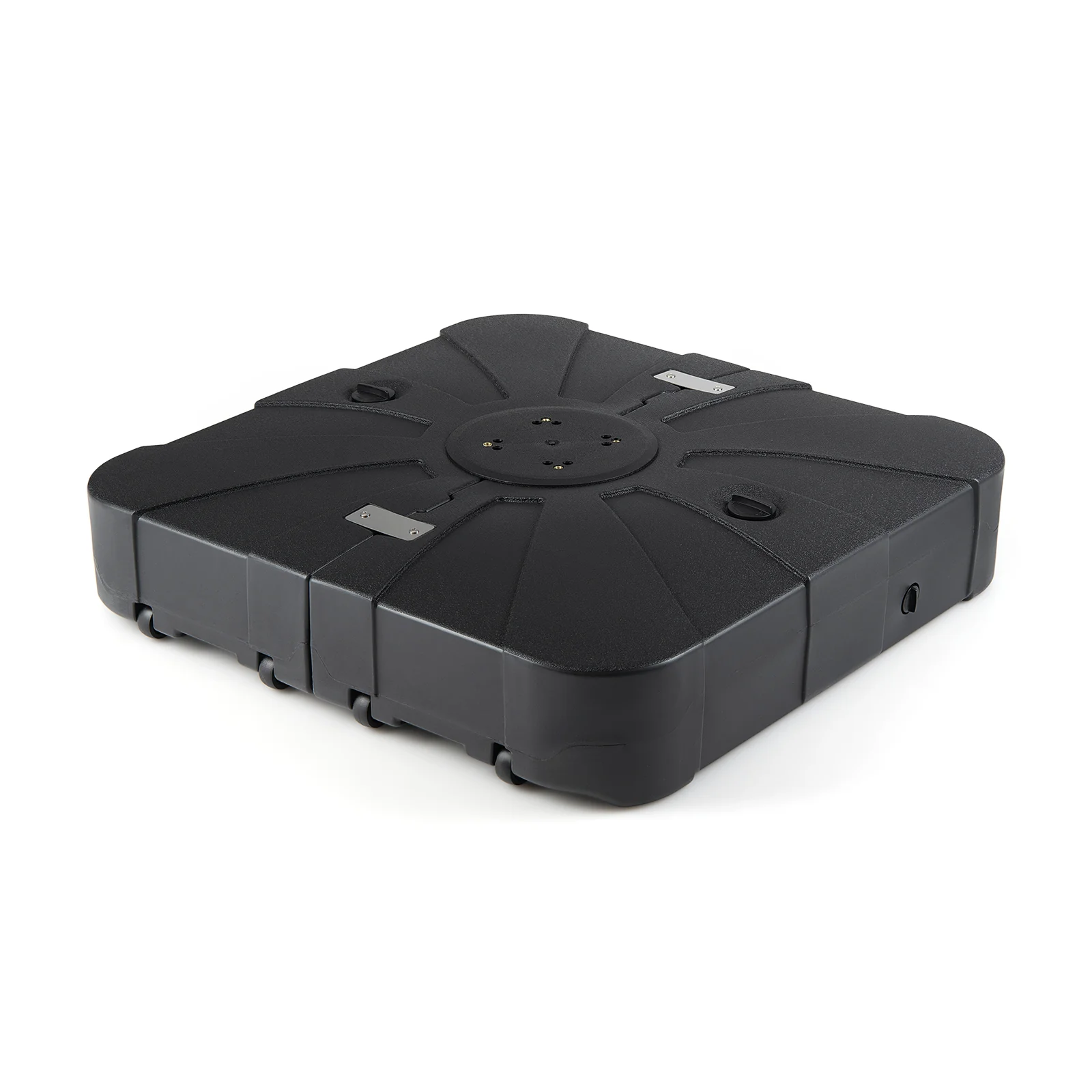 Outdoor Cantilever Umbrella Base Square Water and Sand Fillable Base-34 Inches, Black - Image 4