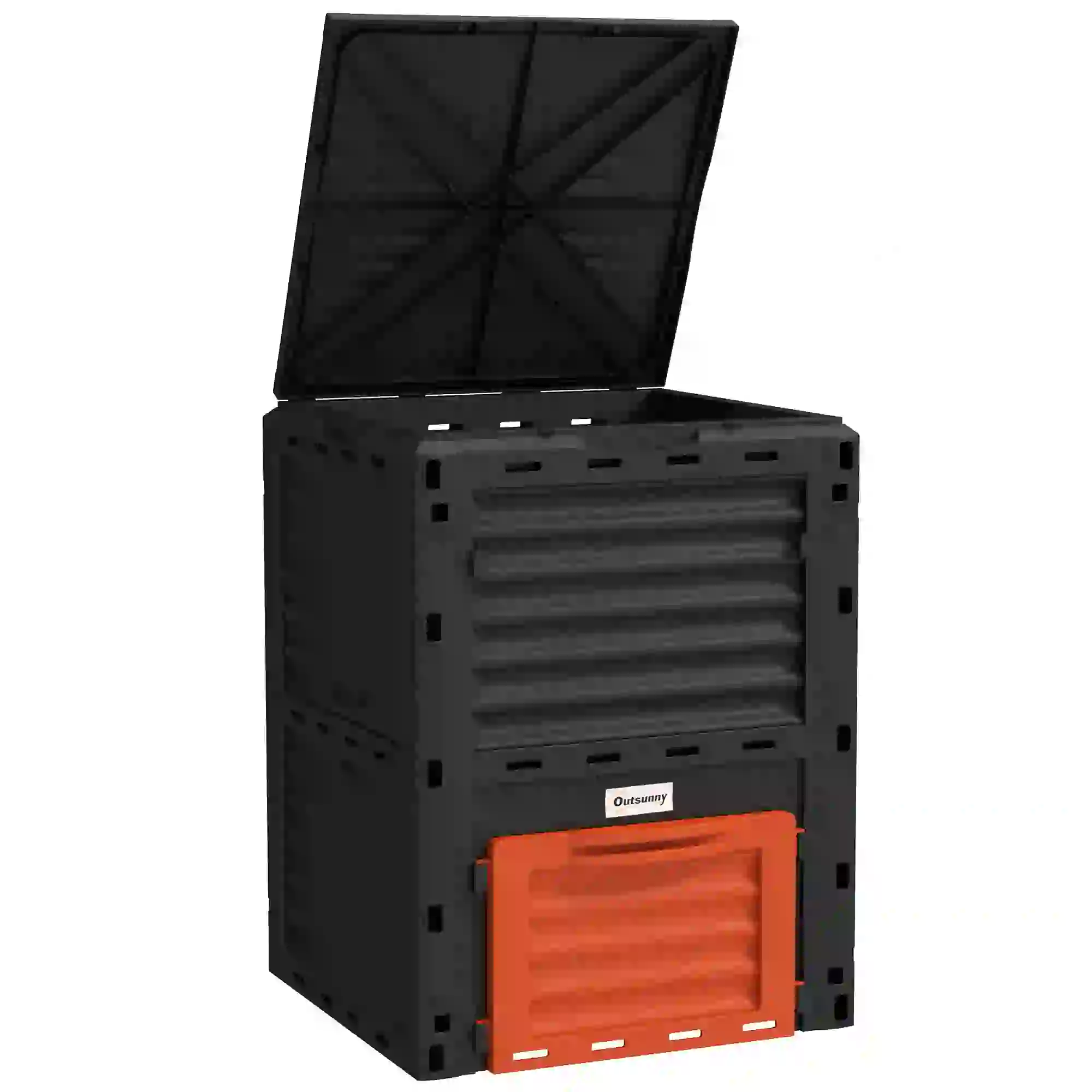 Outdoor Compost Bin, Fast Soil Creation, 80 Gallon, Orange - Image 11