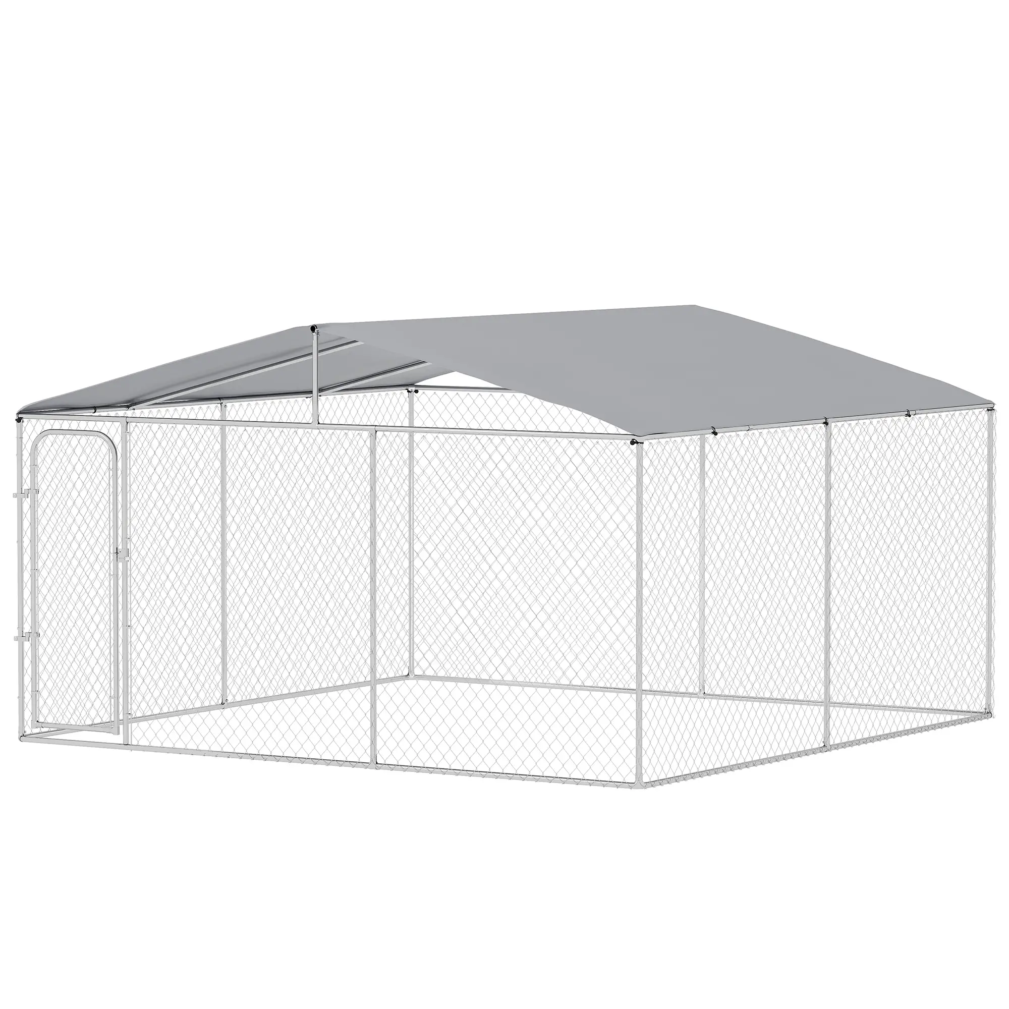 Outdoor Dog Kennel, Heavy Duty Playpen, 13.1' x 13.1' x 7.5'