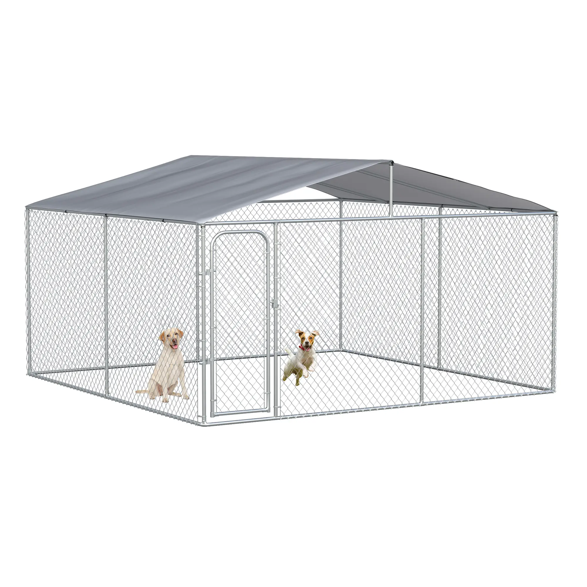 Outdoor Dog Kennel, Heavy Duty Playpen, 13.1' x 13.1' x 7.5' - Image 11