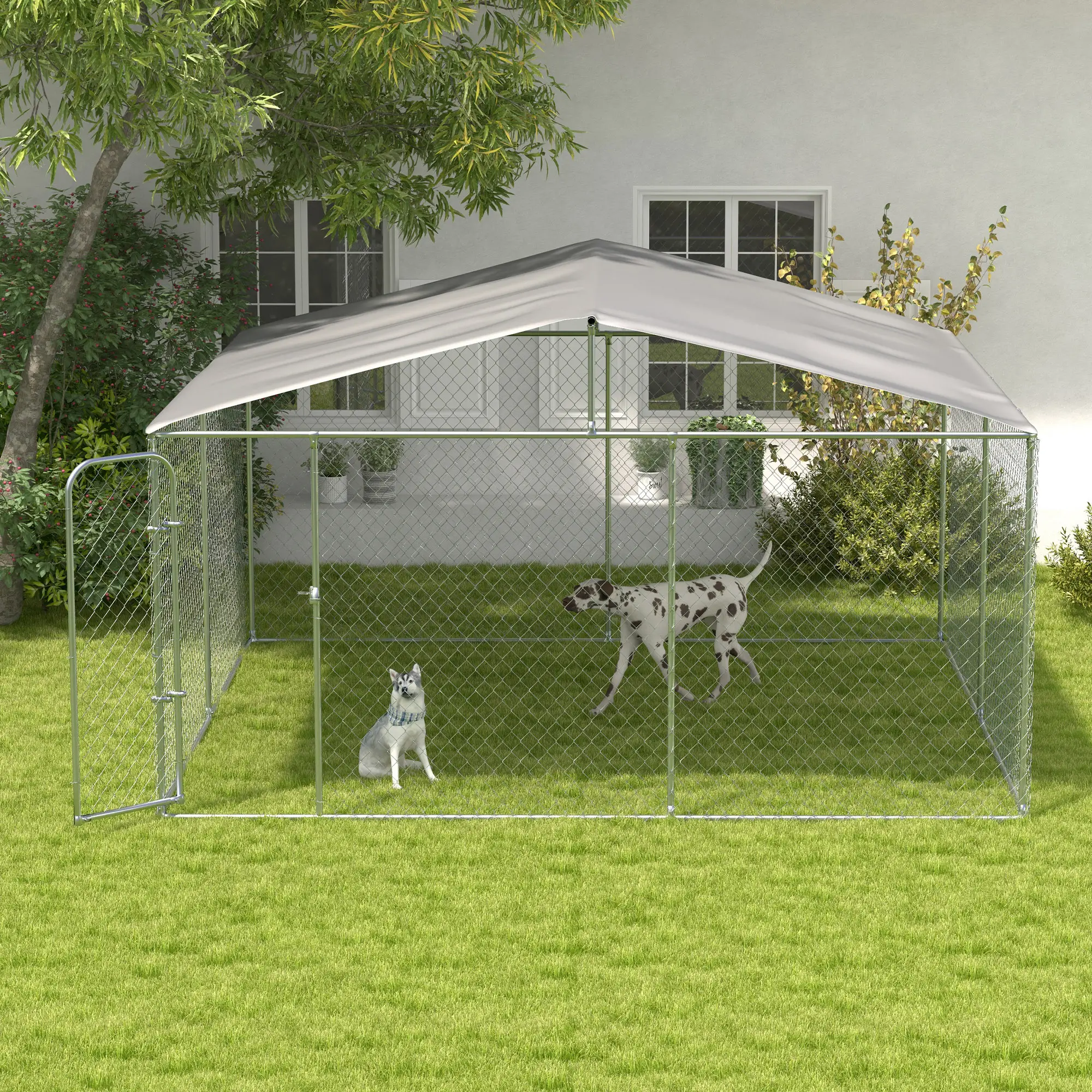 Outdoor Dog Kennel, Heavy Duty Playpen, 13.1' x 13.1' x 7.5' - Image 9