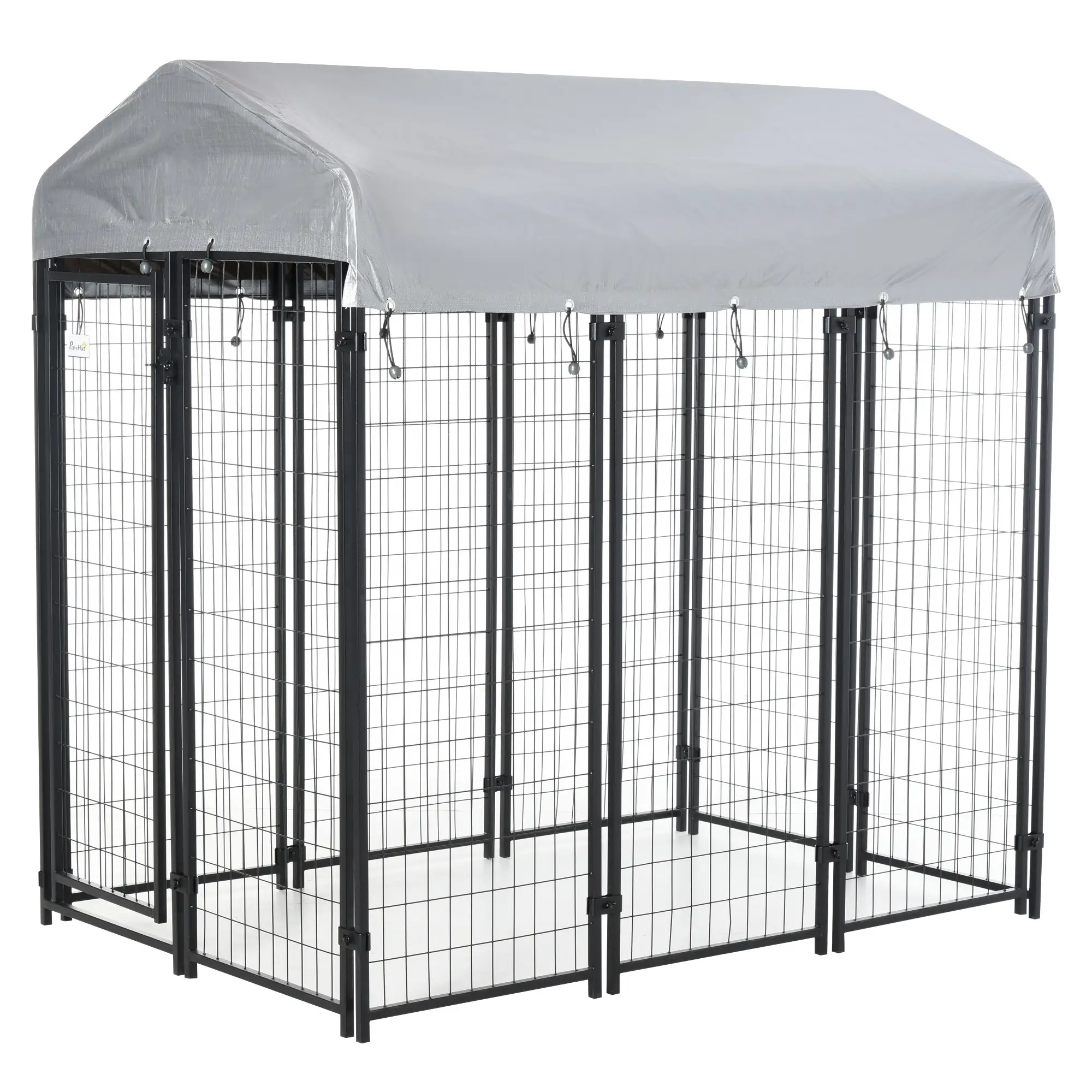 Outdoor Dog Kennel, Waterproof UV-Resistant Cover, 6 x 4 x 6 ft