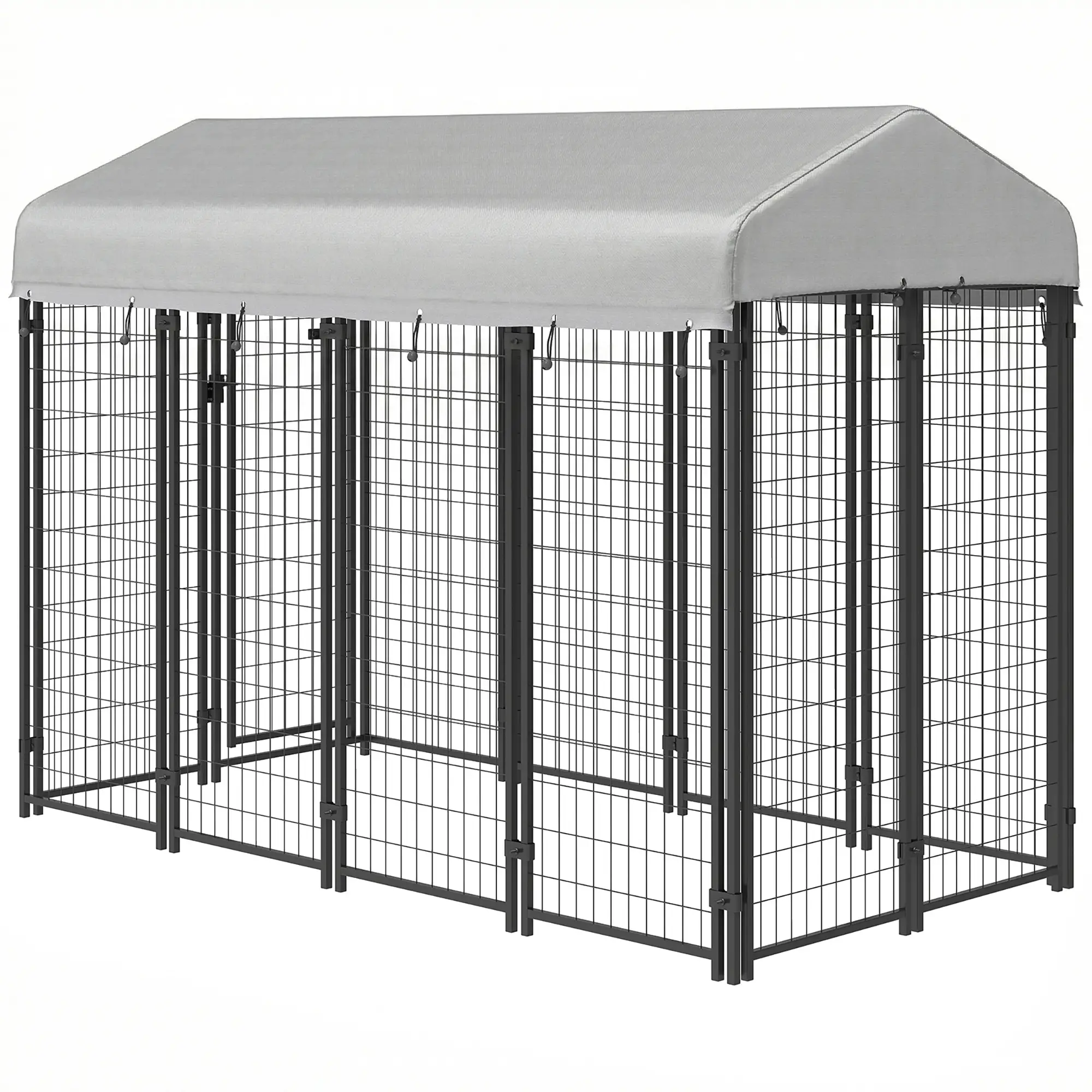Outdoor Dog Kennel, Waterproof UV-Resistant Cover, 8 x 4 x 6 ft - Image 11