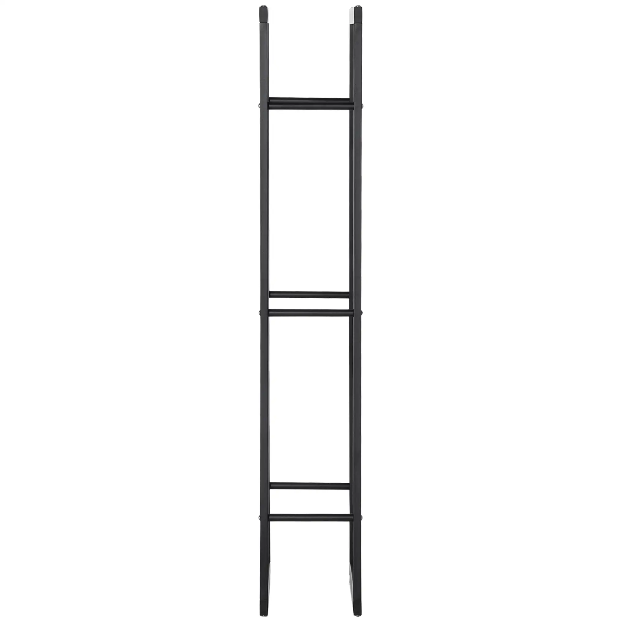 Outdoor Firewood Rack, Log Holder with Handles, 220 lbs Capacity, 23.6" x 9.8" x 59.1", Black - Image 10