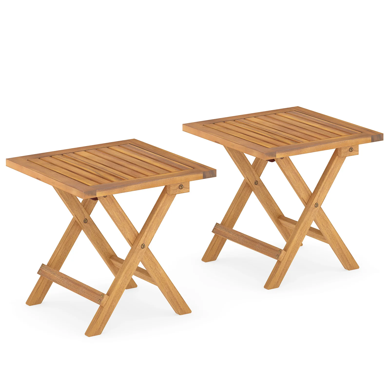 Outdoor Folding Side Table For Small Space And Garden - Image 4