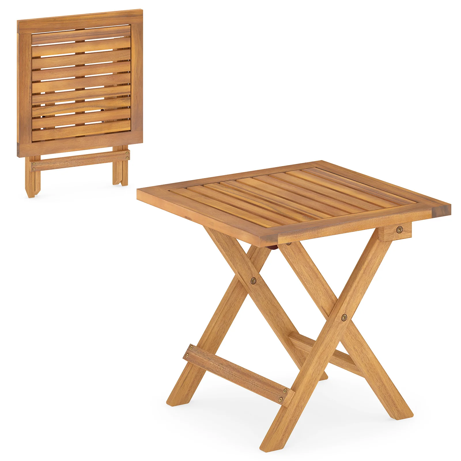 Outdoor Folding Side Table, Small Space Garden Table - Image 5