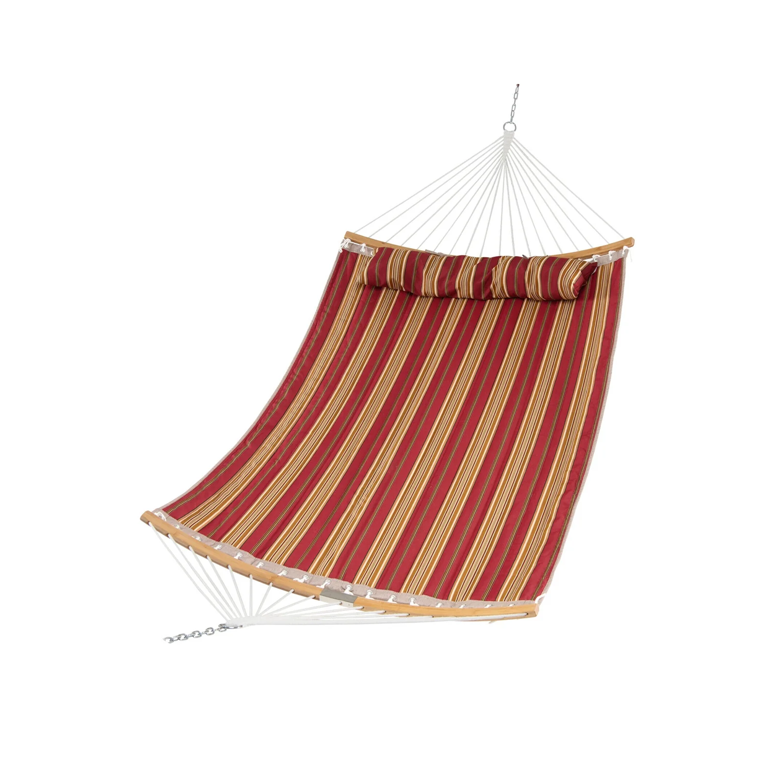 Outdoor Hammock With Detachable Pillow, Red