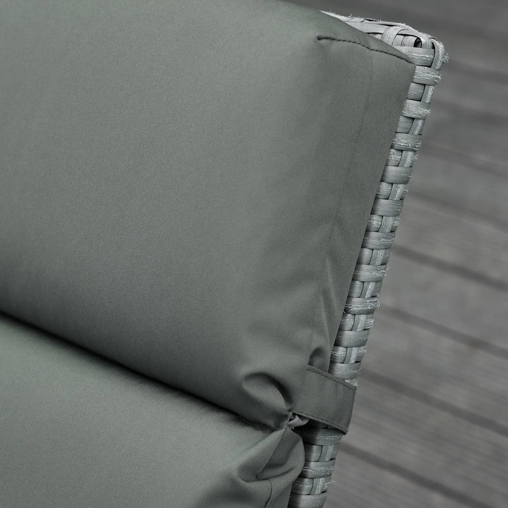 Outdoor Lounge Chair Cushion Set, 77.2" x 21.7", Dark Grey - Image 10