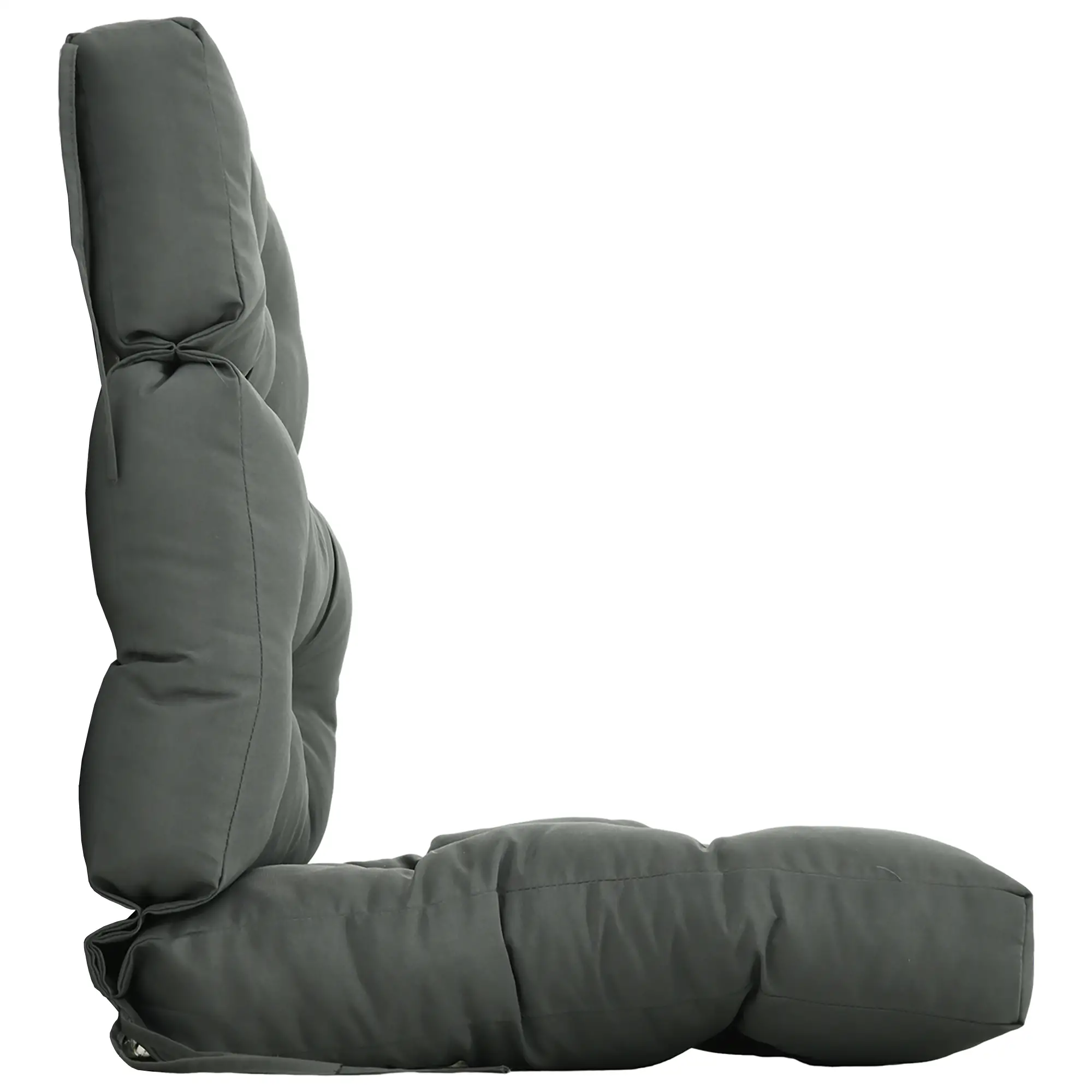 Outdoor Patio Chair Cushion, Tufted with Thick Filling, Dark Grey - Image 6