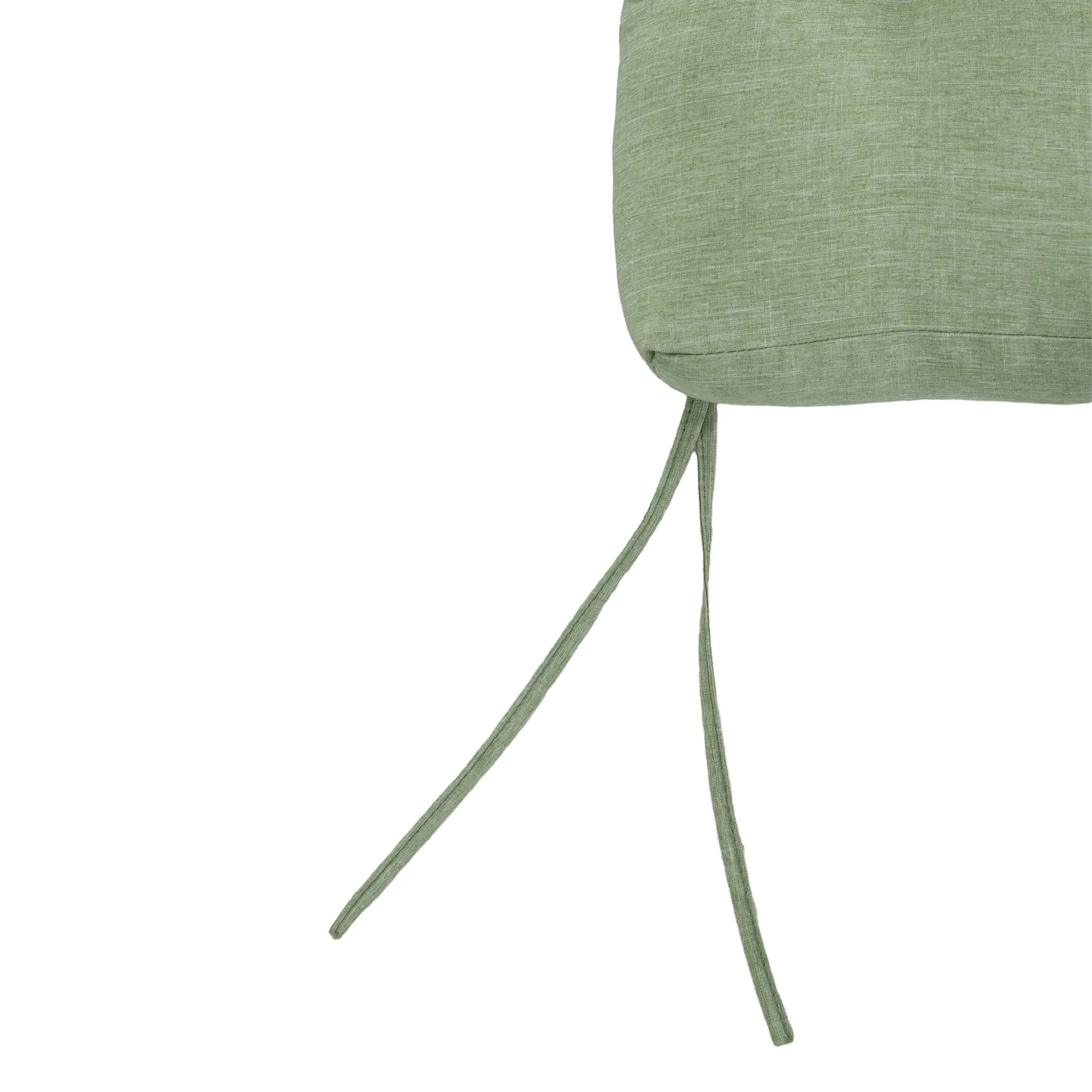 Outdoor Patio Chair Cushion, Tufted with Ties, Light Green - Image 10