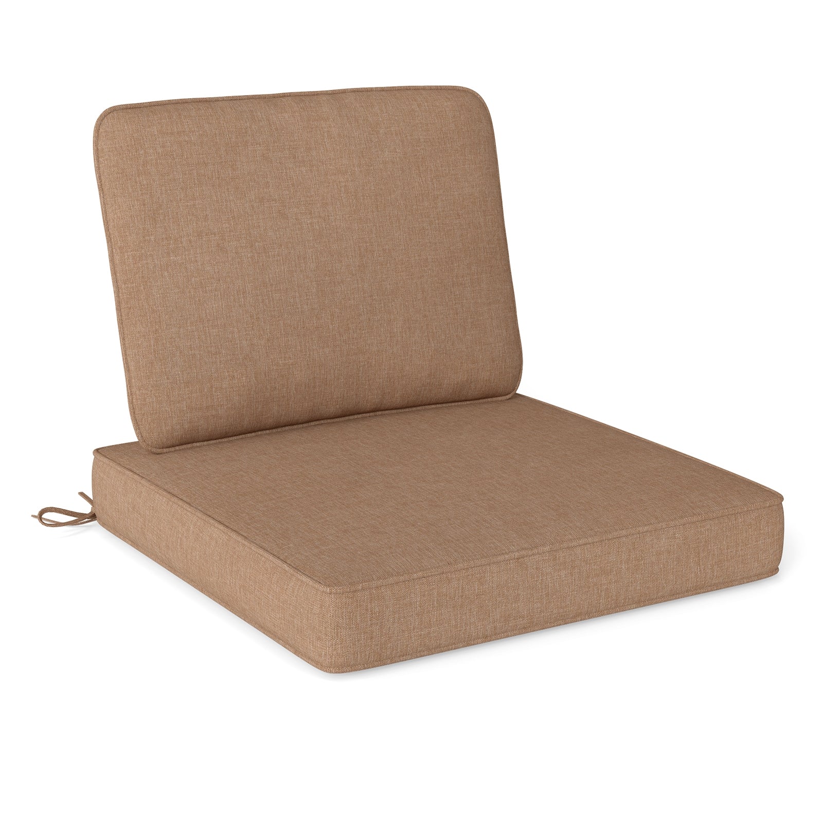 Outdoor Patio Cushion Set, 4 Piece, Removable Covers, Brown - Image 5