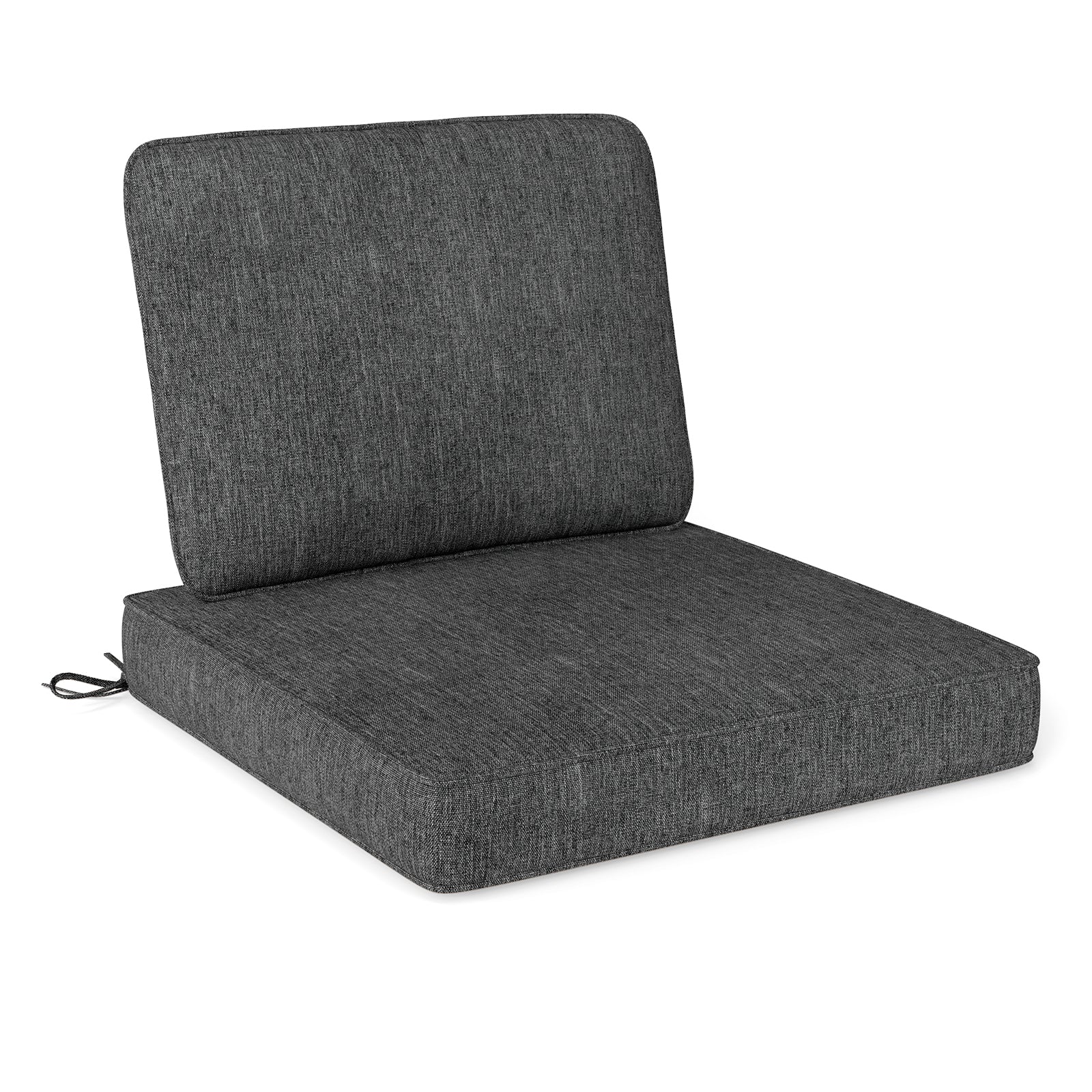 Outdoor Patio Cushion Set, 4 Piece, Removable Covers, Gray - Image 5