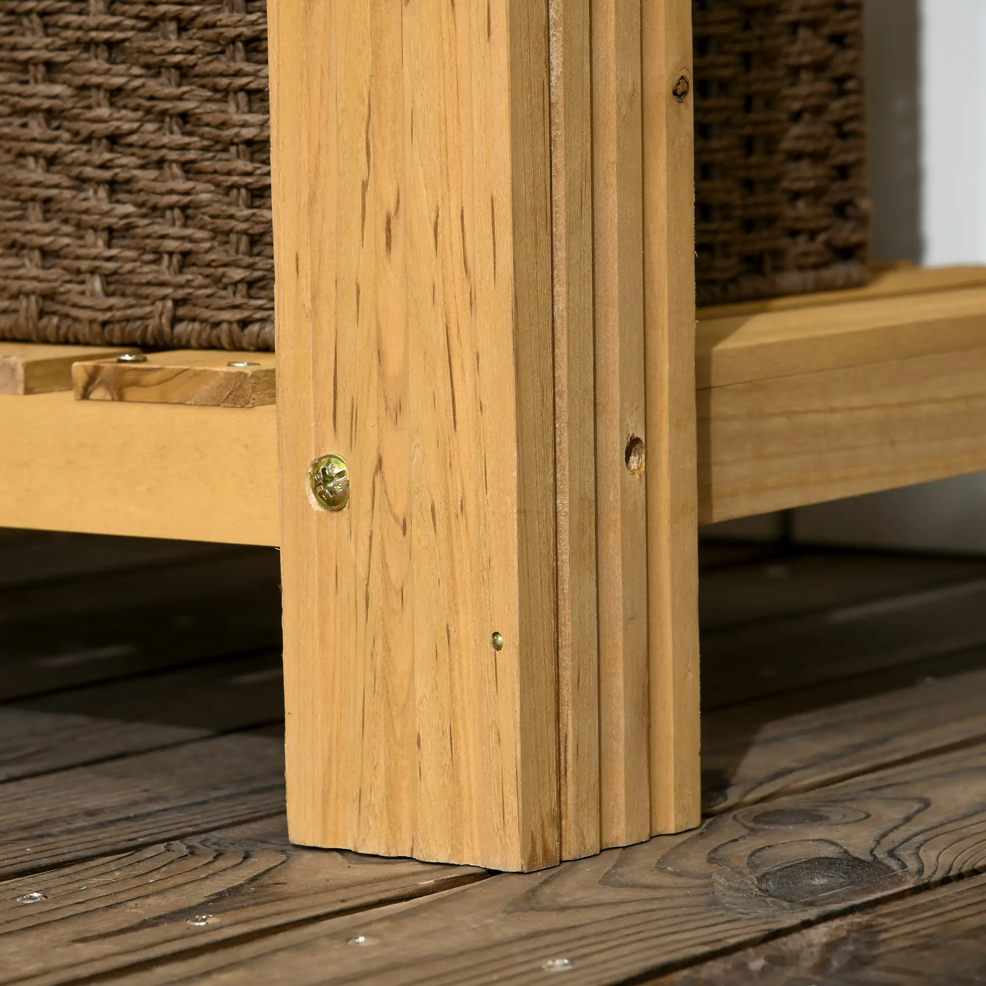 Outdoor Potting Bench with Faucet, Removable Sink, Hooks, Storage Shelves - Image 10
