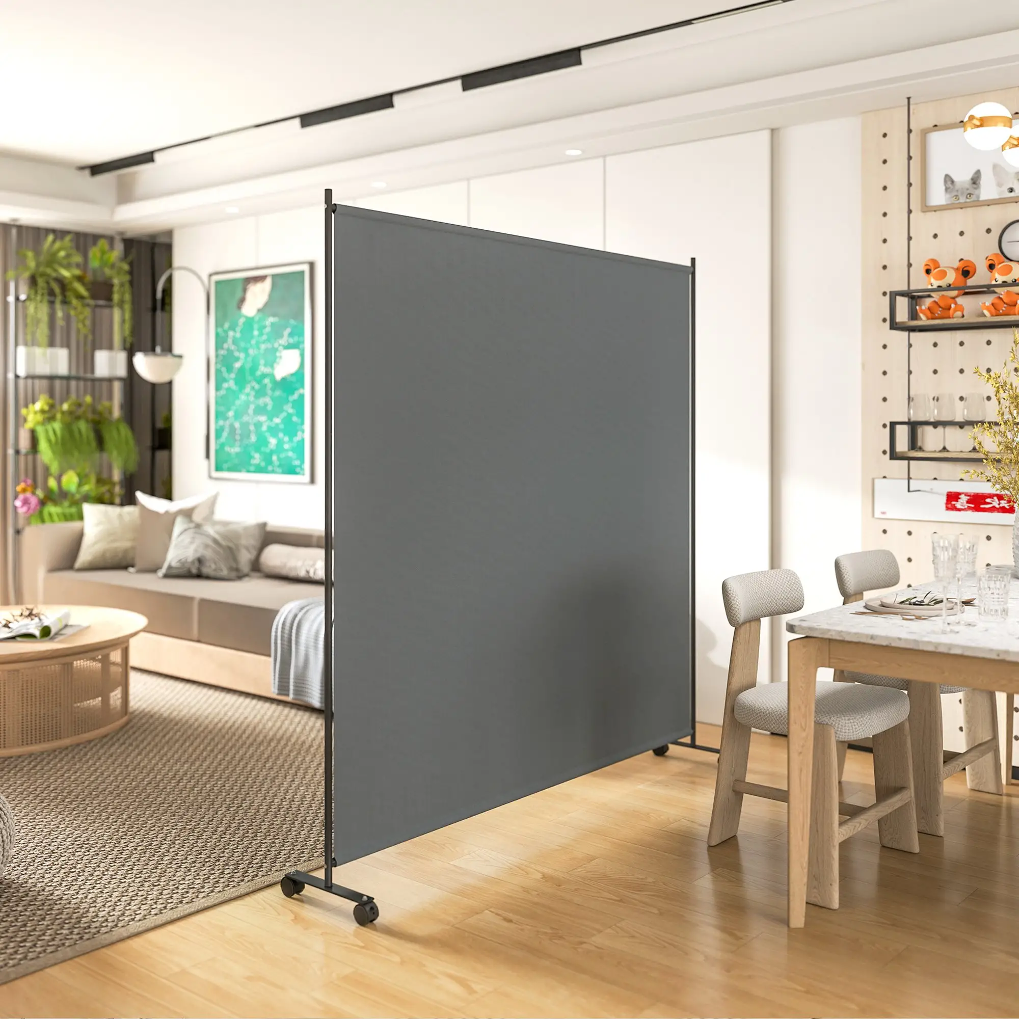 Outdoor Room Divider, Rolling Privacy Screen, 6ft Tall - Image 10