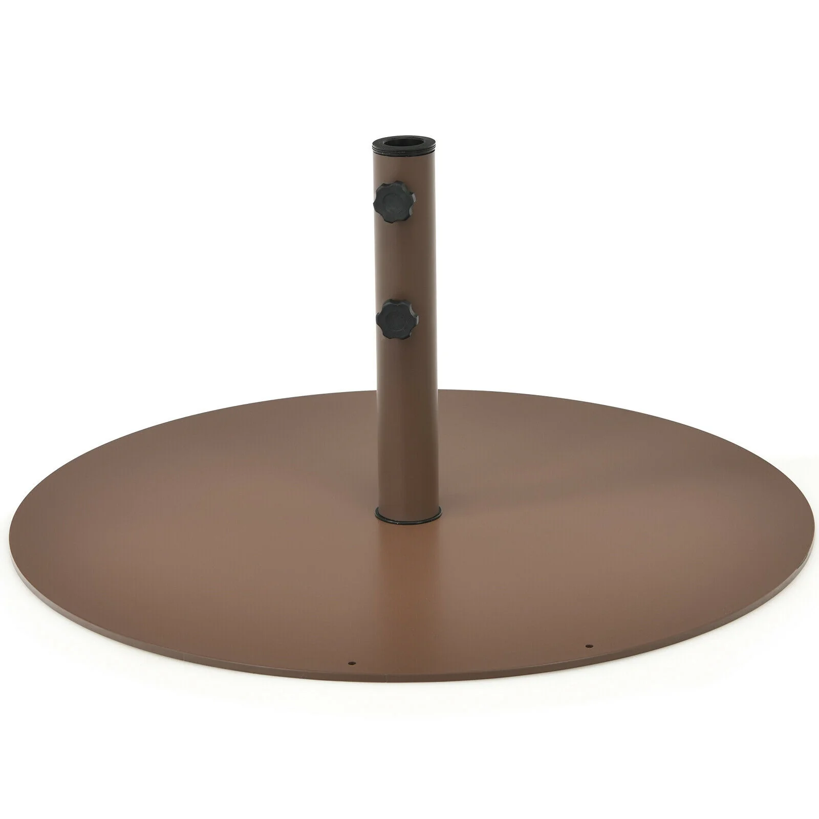 Outdoor Steel Market Umbrella Base Stand, 29.5 Inches, Brown - Image 7