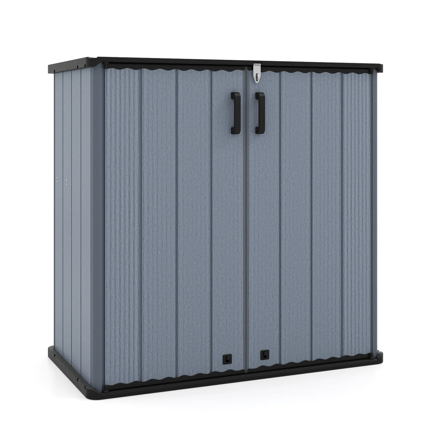 Outdoor Storage Shed, 23.5 Cu.ft, Lockable Door, Gray - Image 4