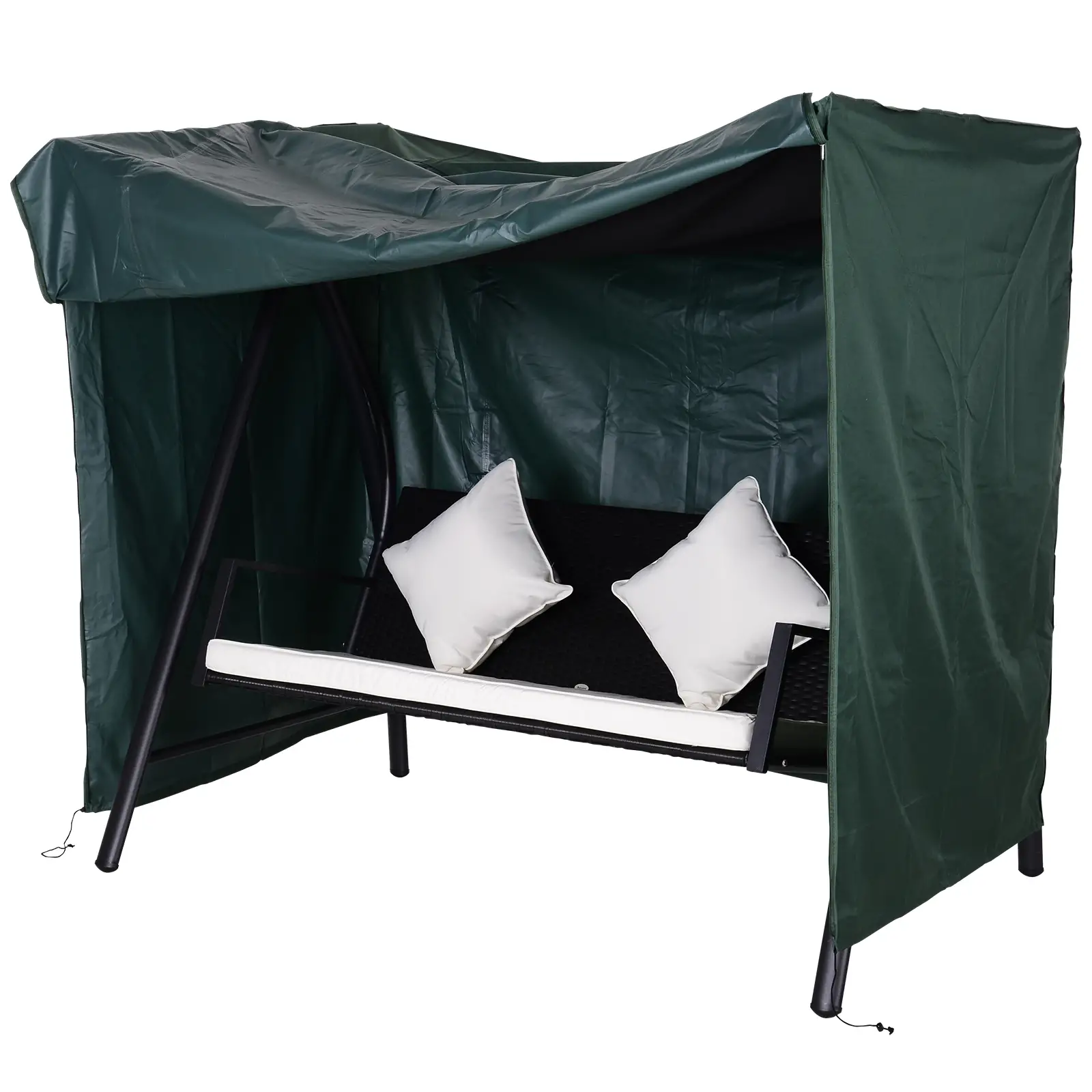 Outdoor Swing Cover, Large 3-Seat, UV Resistant, Green - Image 11