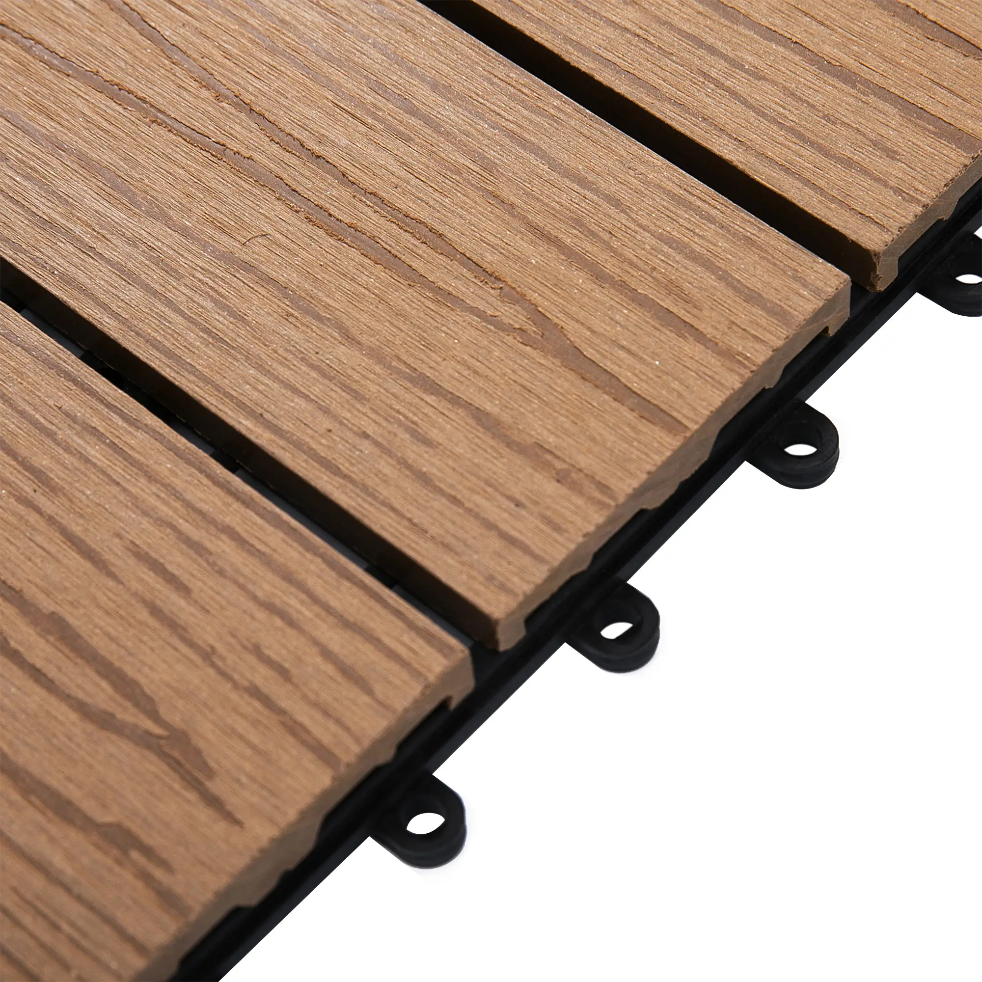 Outdoor Tiles, 11 Pack 12" x 12" WPC Interlocking Deck Tiles Waterproof and Non-slip - Image 11