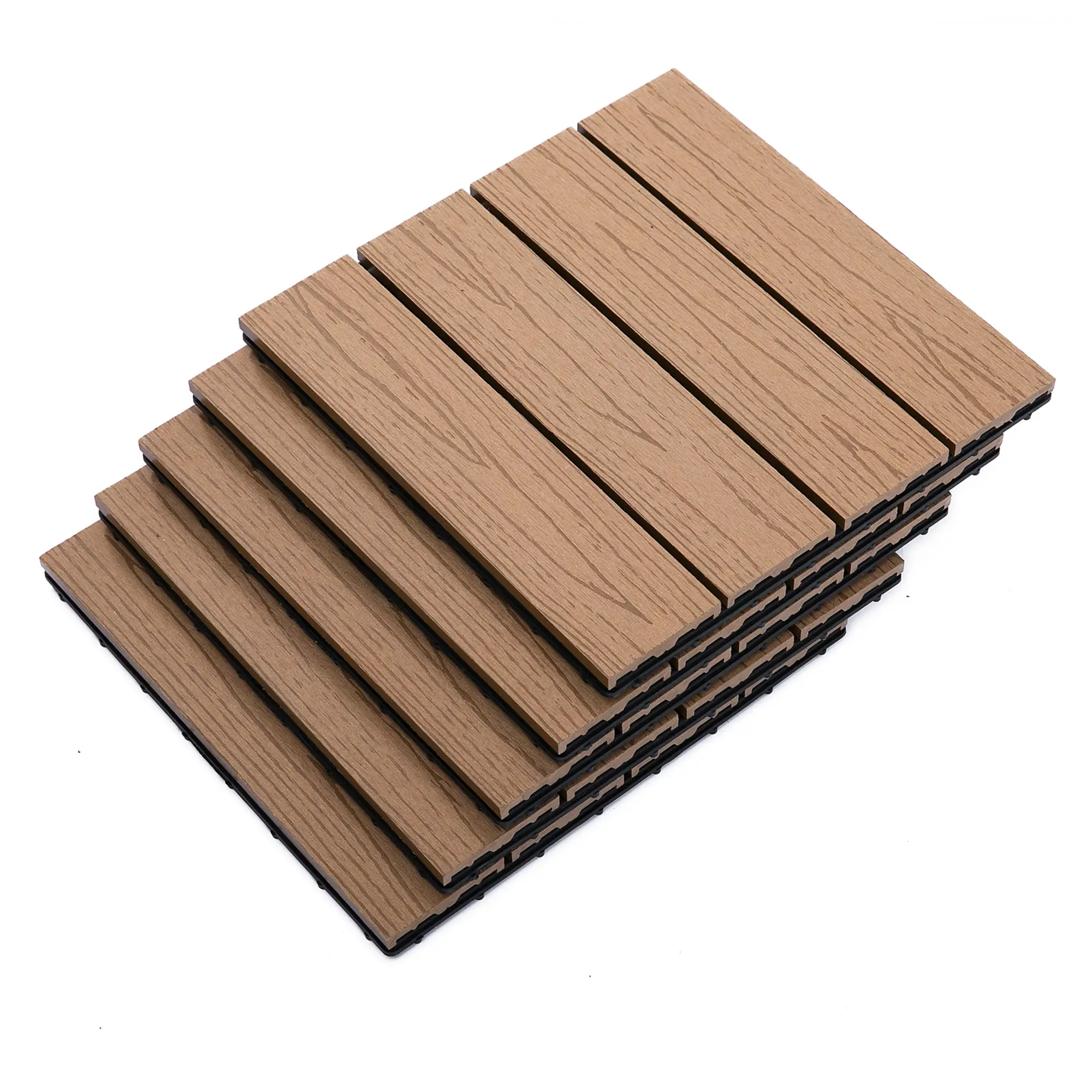 Outdoor Tiles, 11 Pack 12" x 12" WPC Interlocking Deck Tiles Waterproof and Non-slip - Image 12