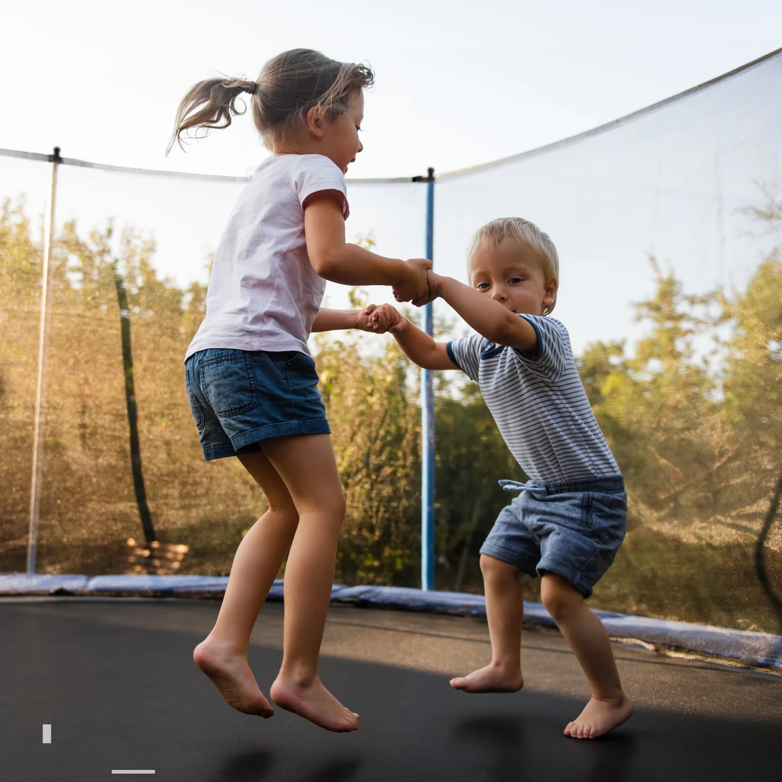 Outdoor Trampoline, 12 ft, Safety Closure Net, Blue - Image 7