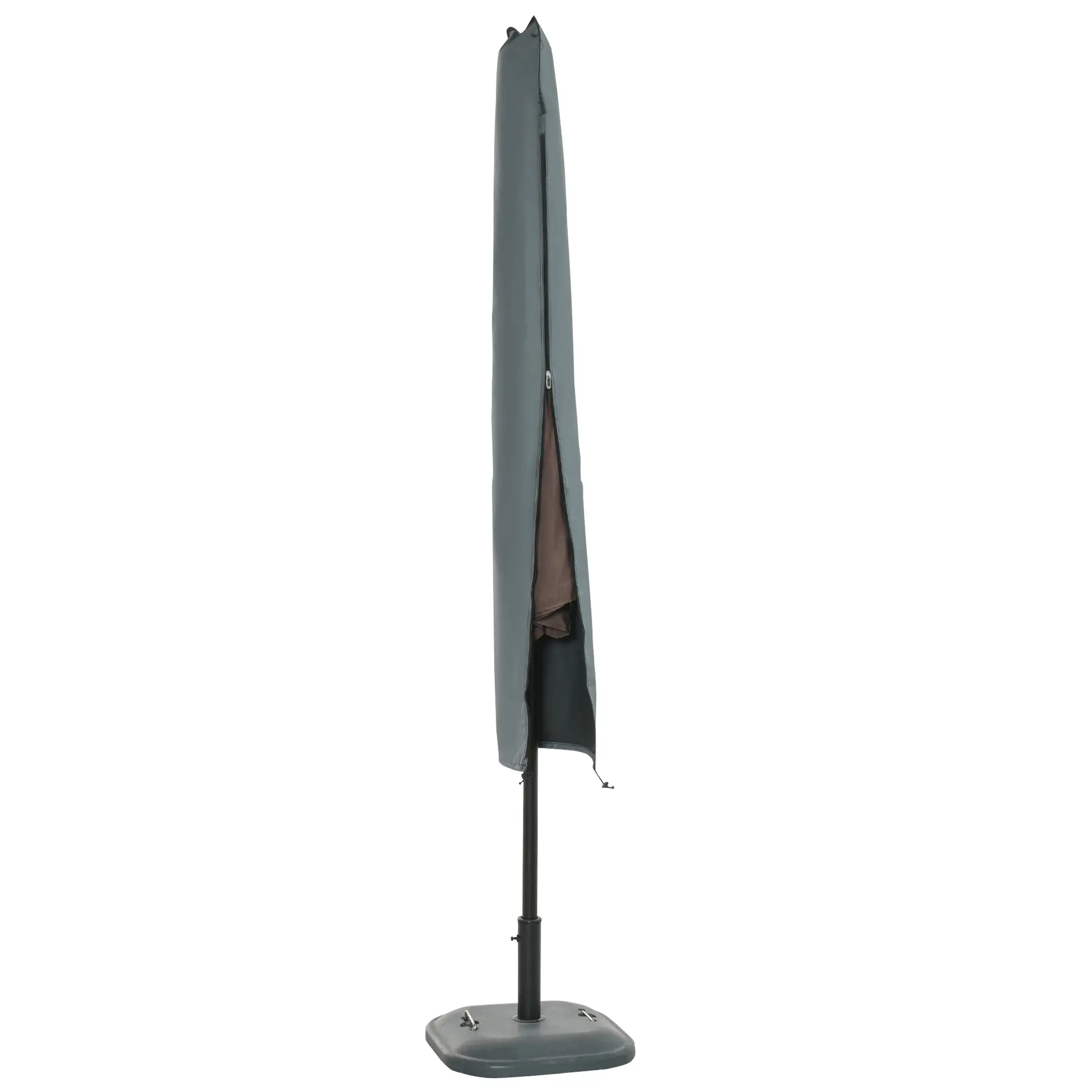 Parasol Cover, Patio Cantilever Cover, Banana Umbrella, Grey - Image 11