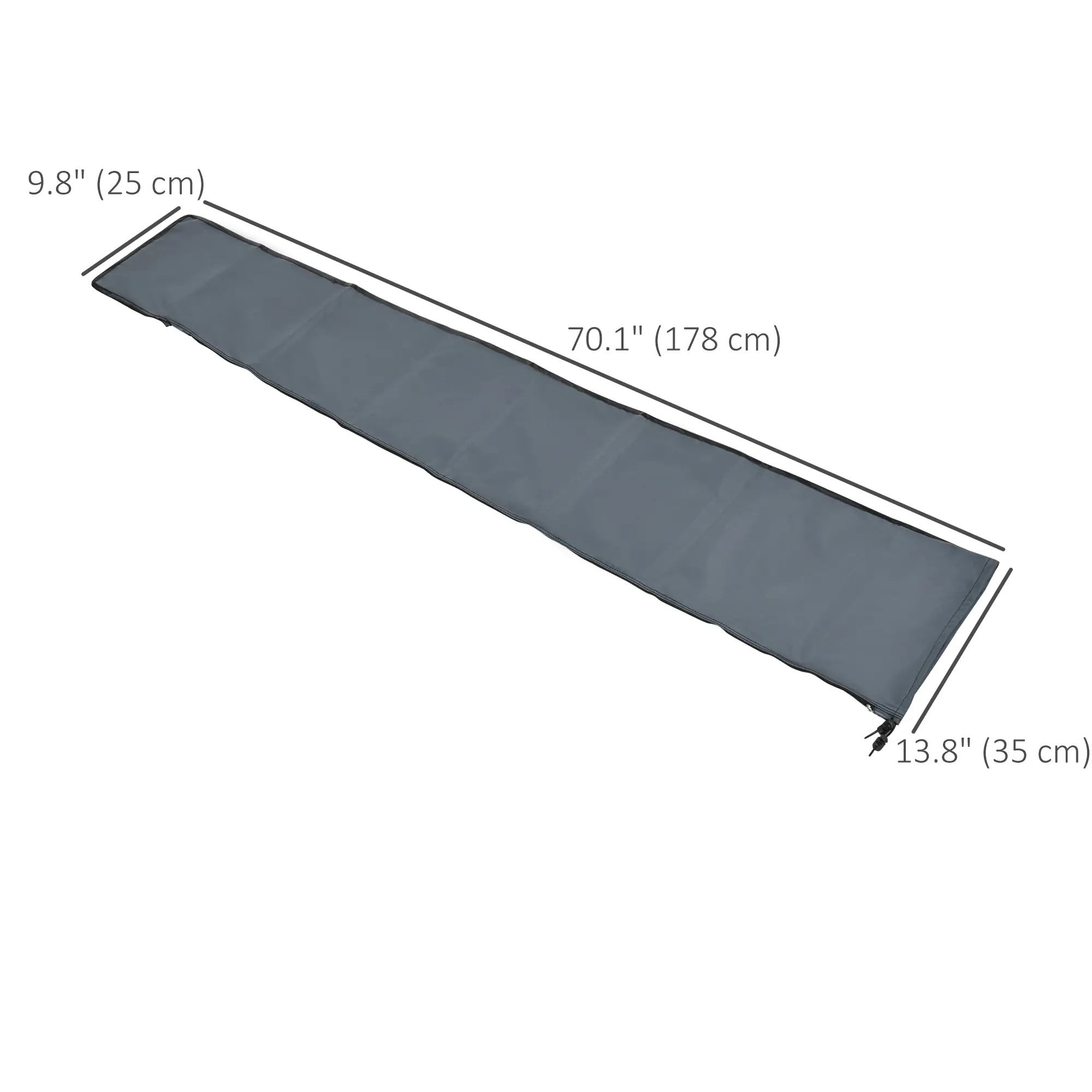 Parasol Cover, Patio Cantilever Cover, Banana Umbrella, Grey - Image 3