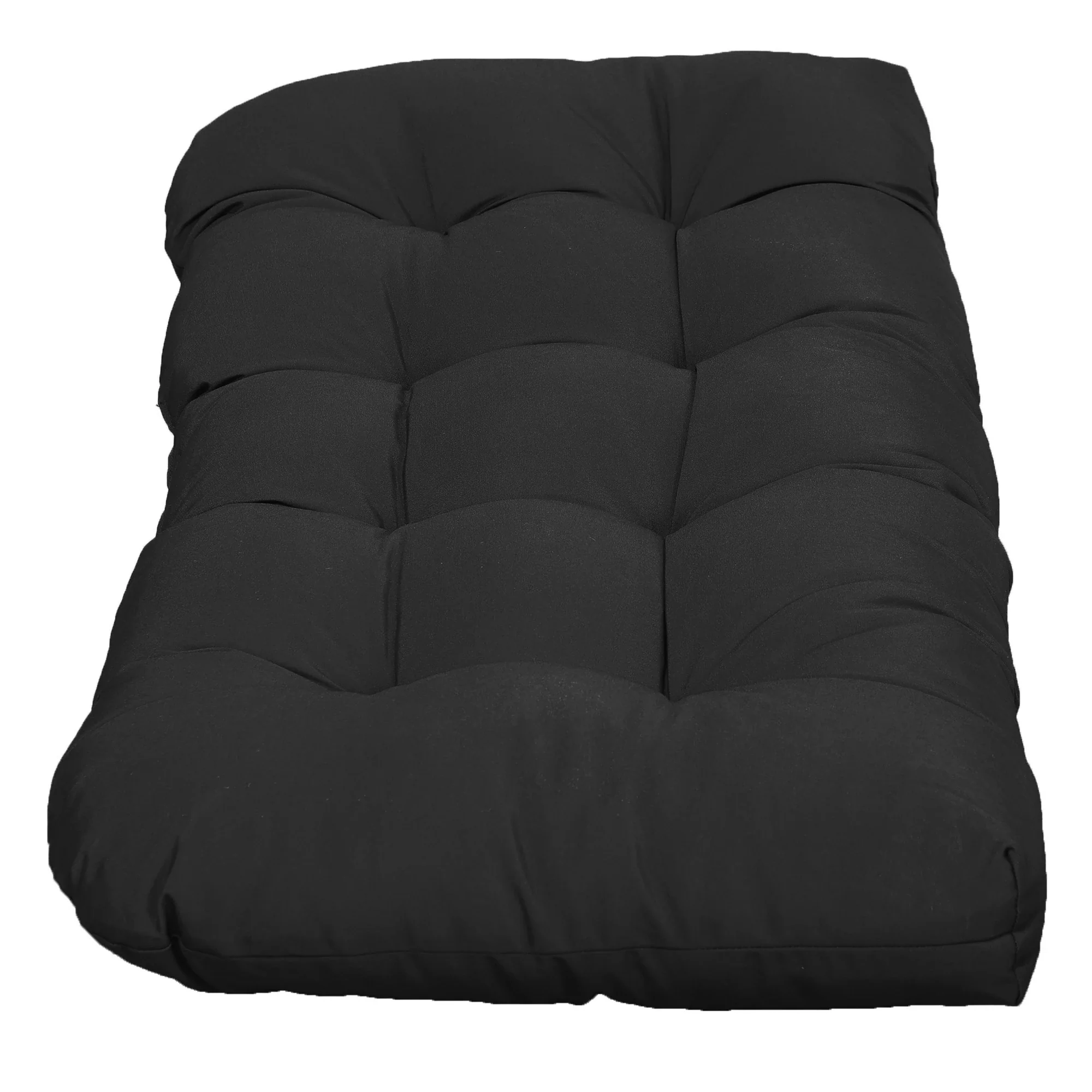 Patio Bench Replacement Cushions, Set of 2, 43" x 19" x 3", Black - Image 9