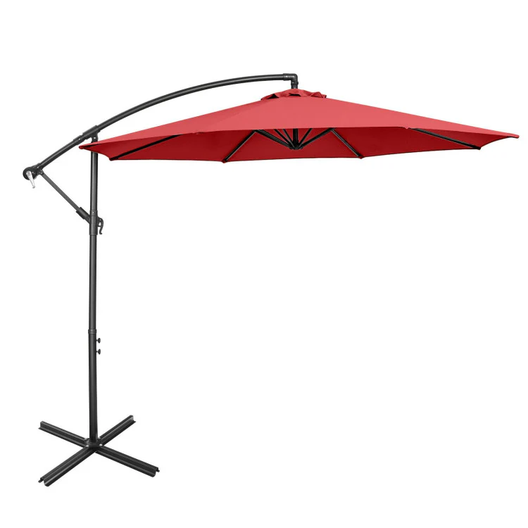 Patio Bundle: Outdoor Furniture Set+Patio Umbrella+Patio Swing+Bistro Set - Image 8