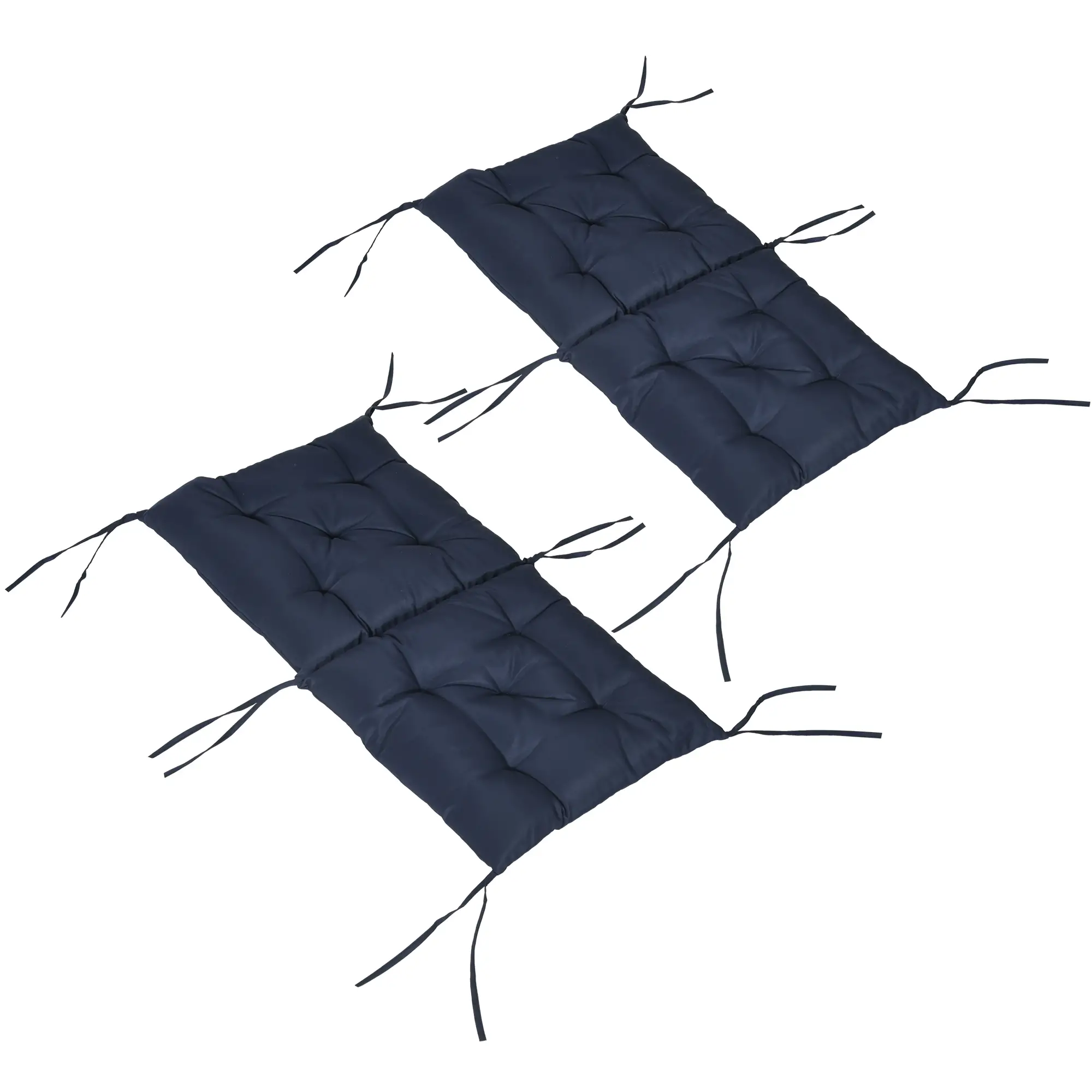 Patio Chair Cushions, Set of 2, 39" x 20" x 3", Dark Blue - Image 11