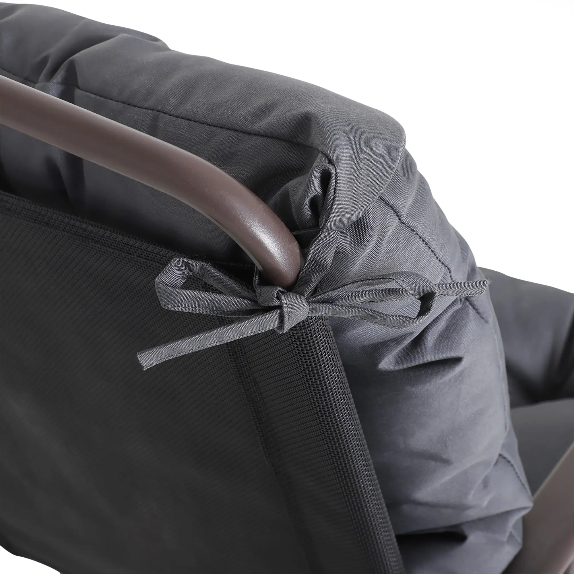 Patio Chair Cushions, Set of 2, 39" x 20" x 3", Dark Grey - Image 10