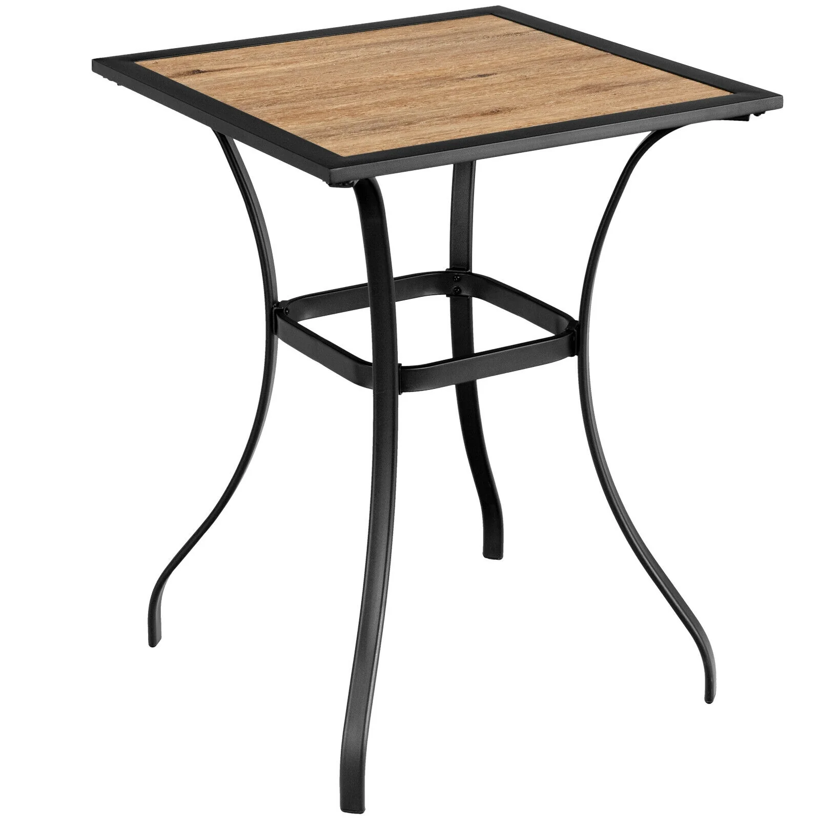 Patio Square Bar Table, Black