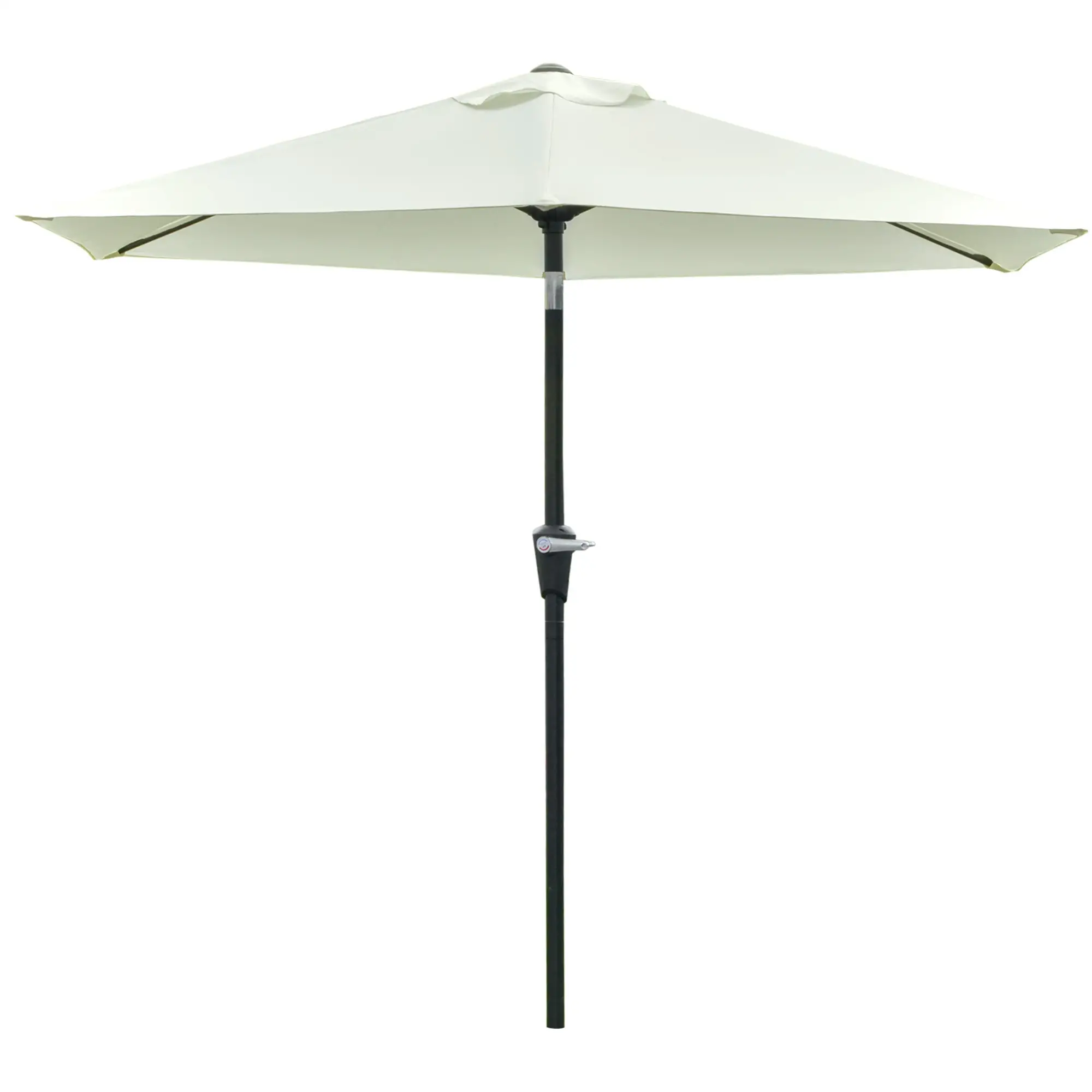 Patio Sun Umbrella, 6 Ribs, Cream White